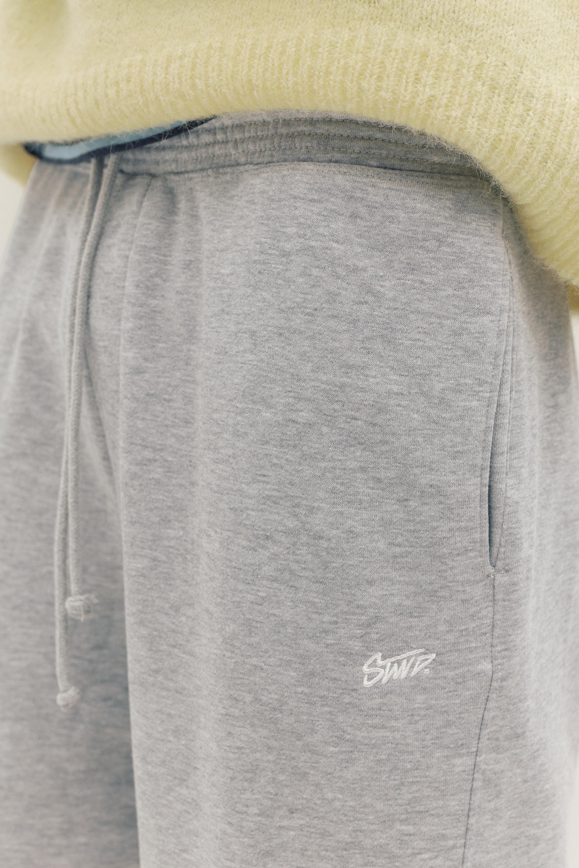 STWD tracksuit bottoms — Grey marl