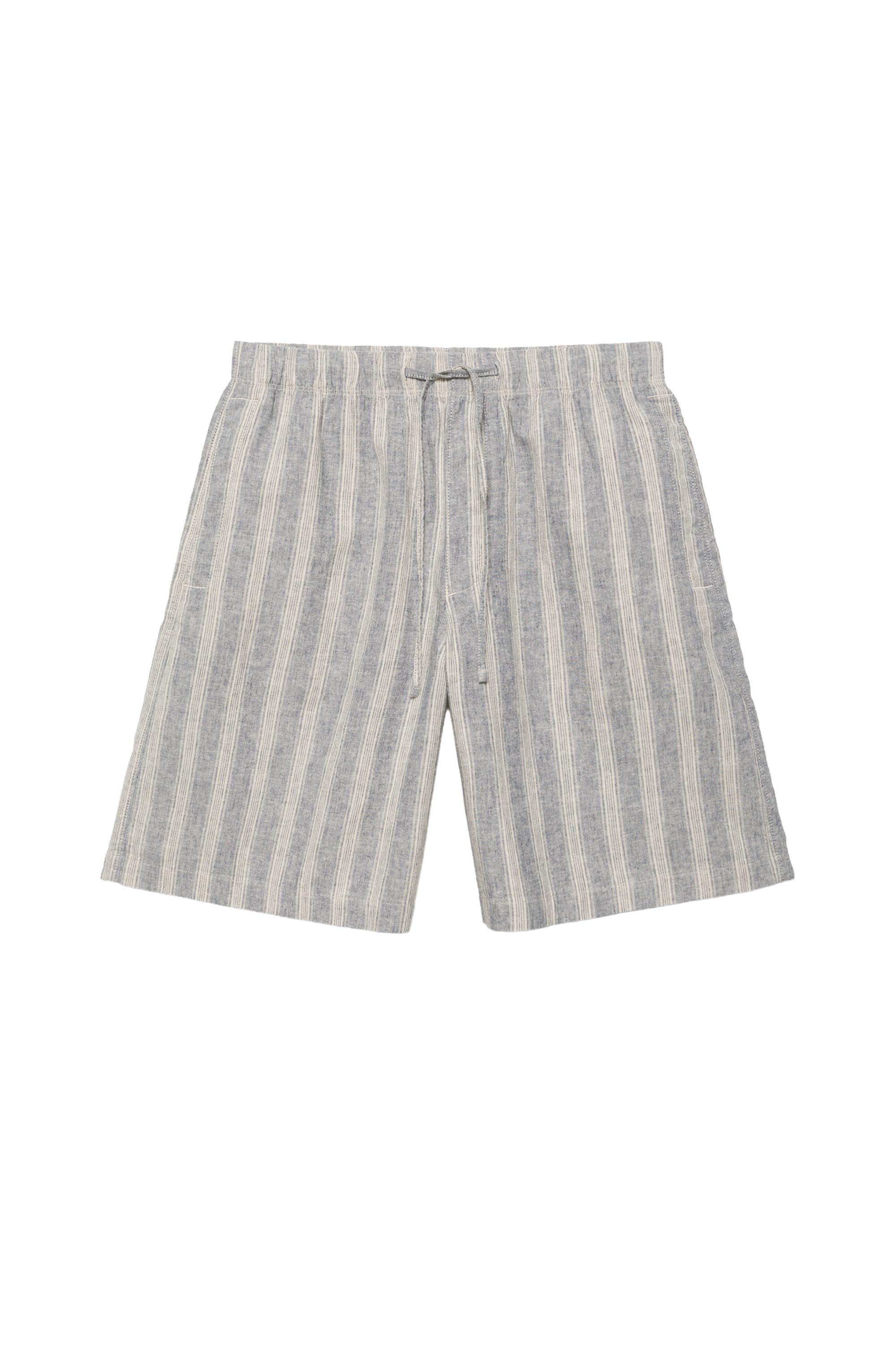 Keten jogger bermuda şort