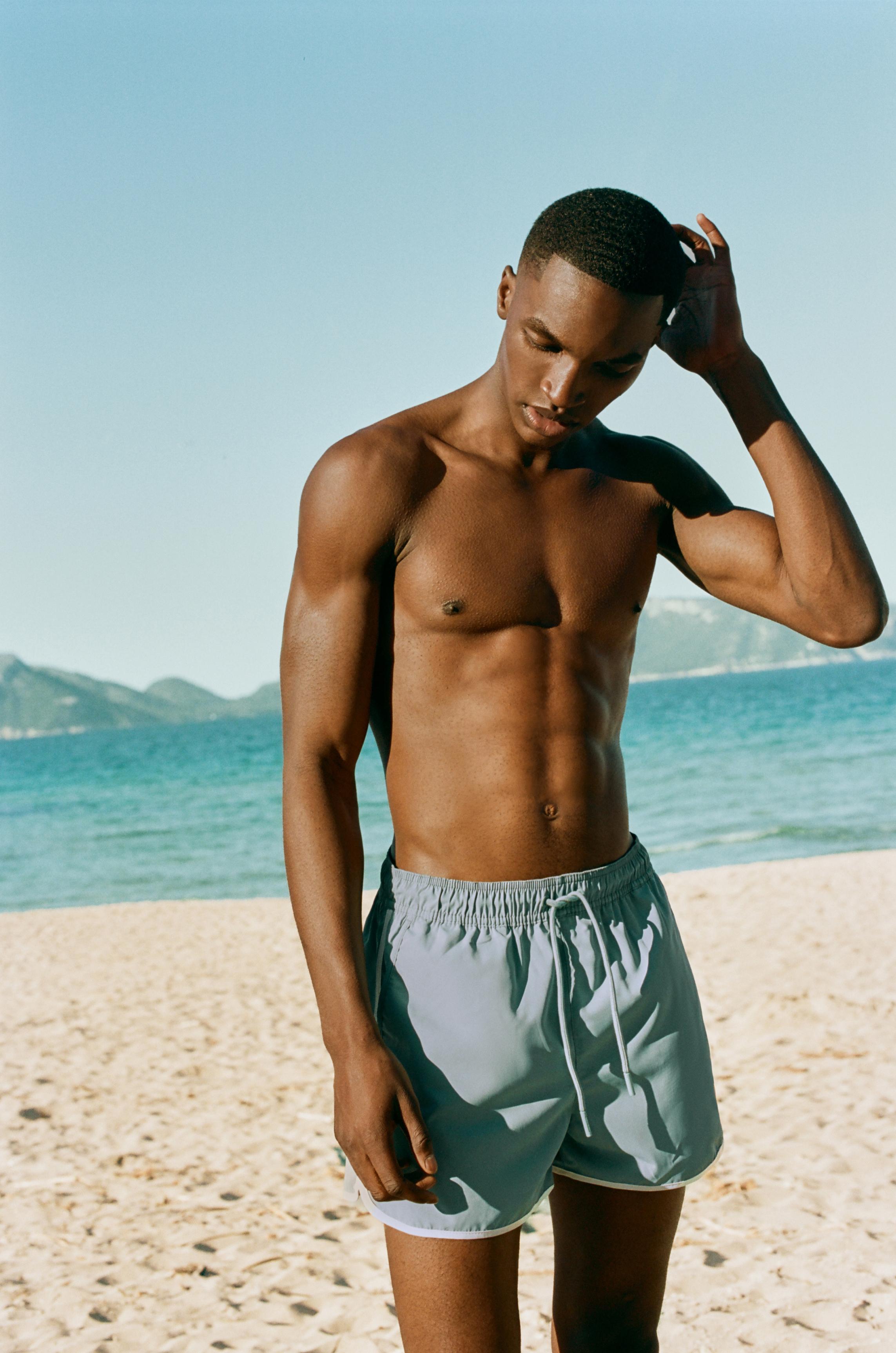 STWD board shorts — Aquamarine