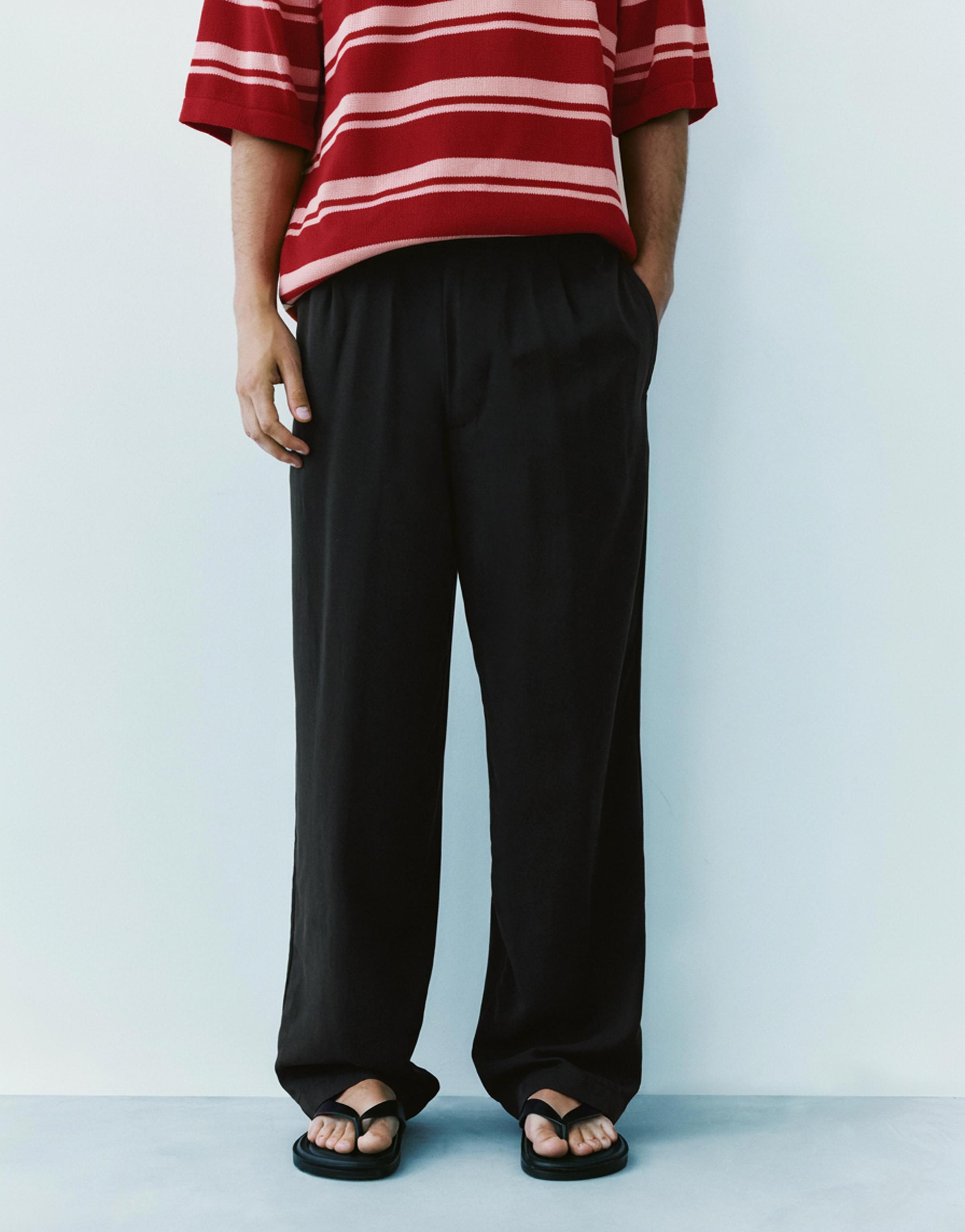 Tailored jogging trousers — Black