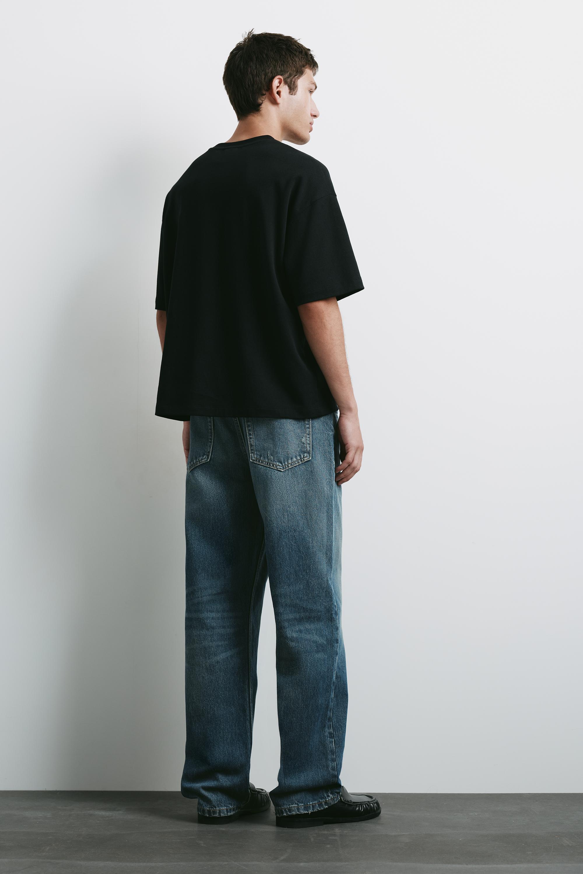 Straight-leg jeans — Dark blue