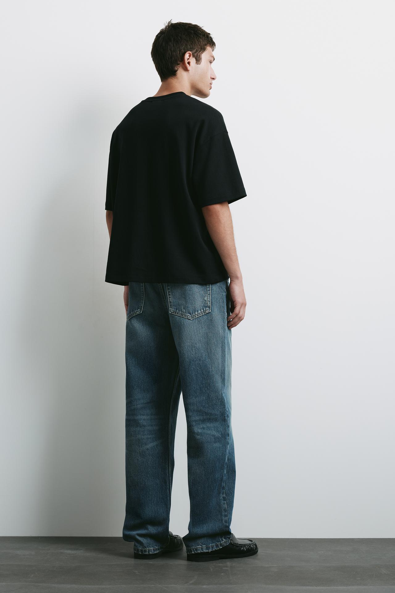 Straight-leg jeans — Dark blue