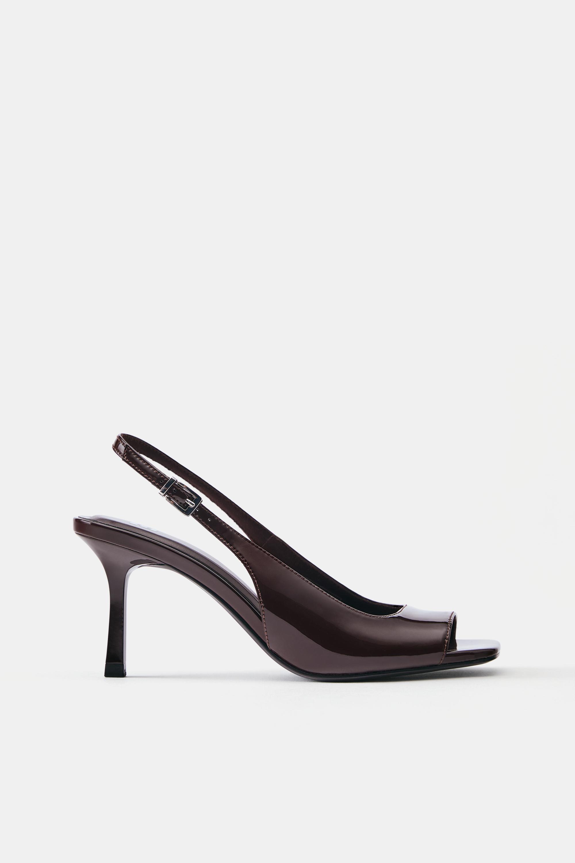 slingback heels — Brown