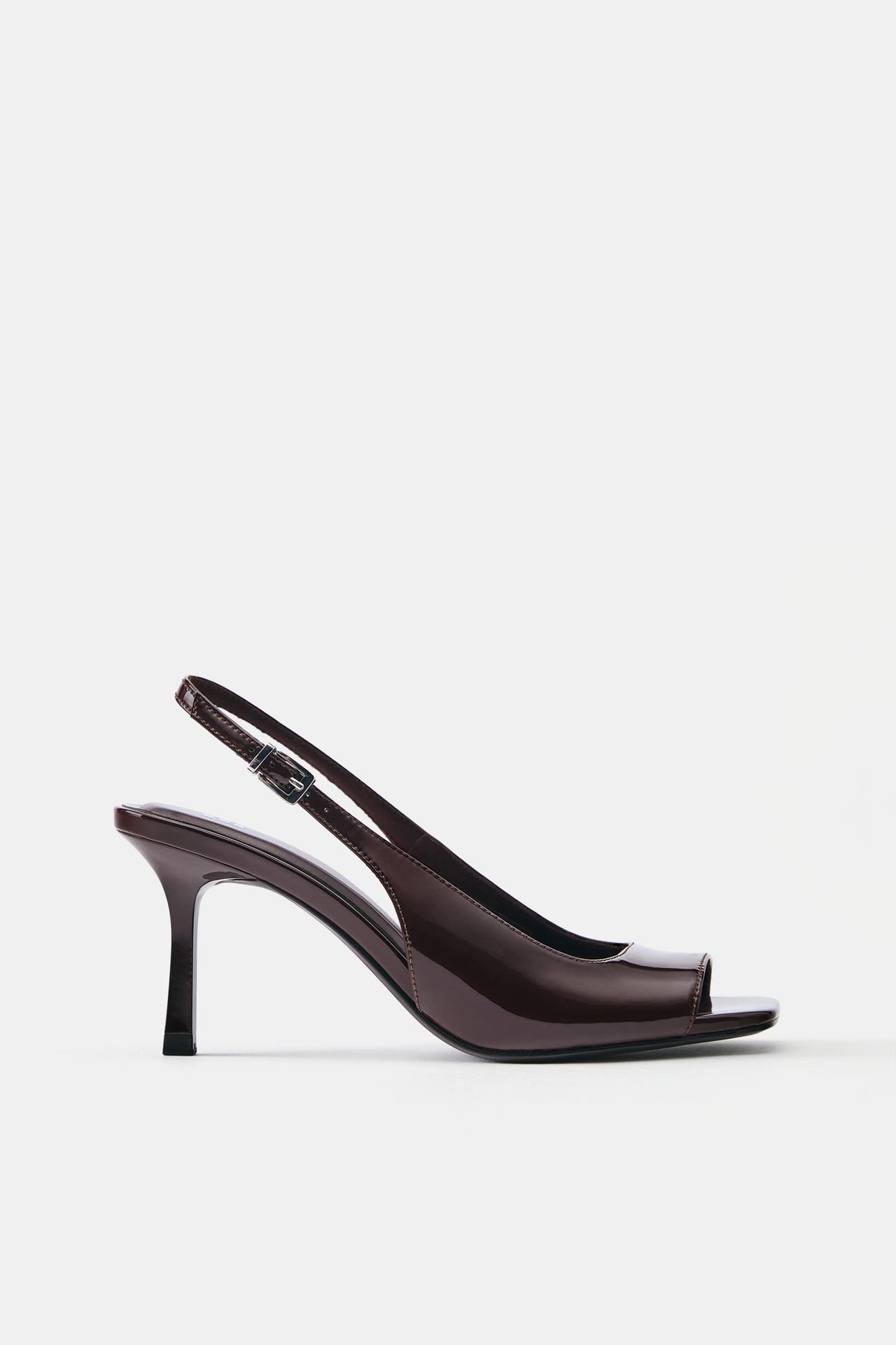 slingback heels — Brown