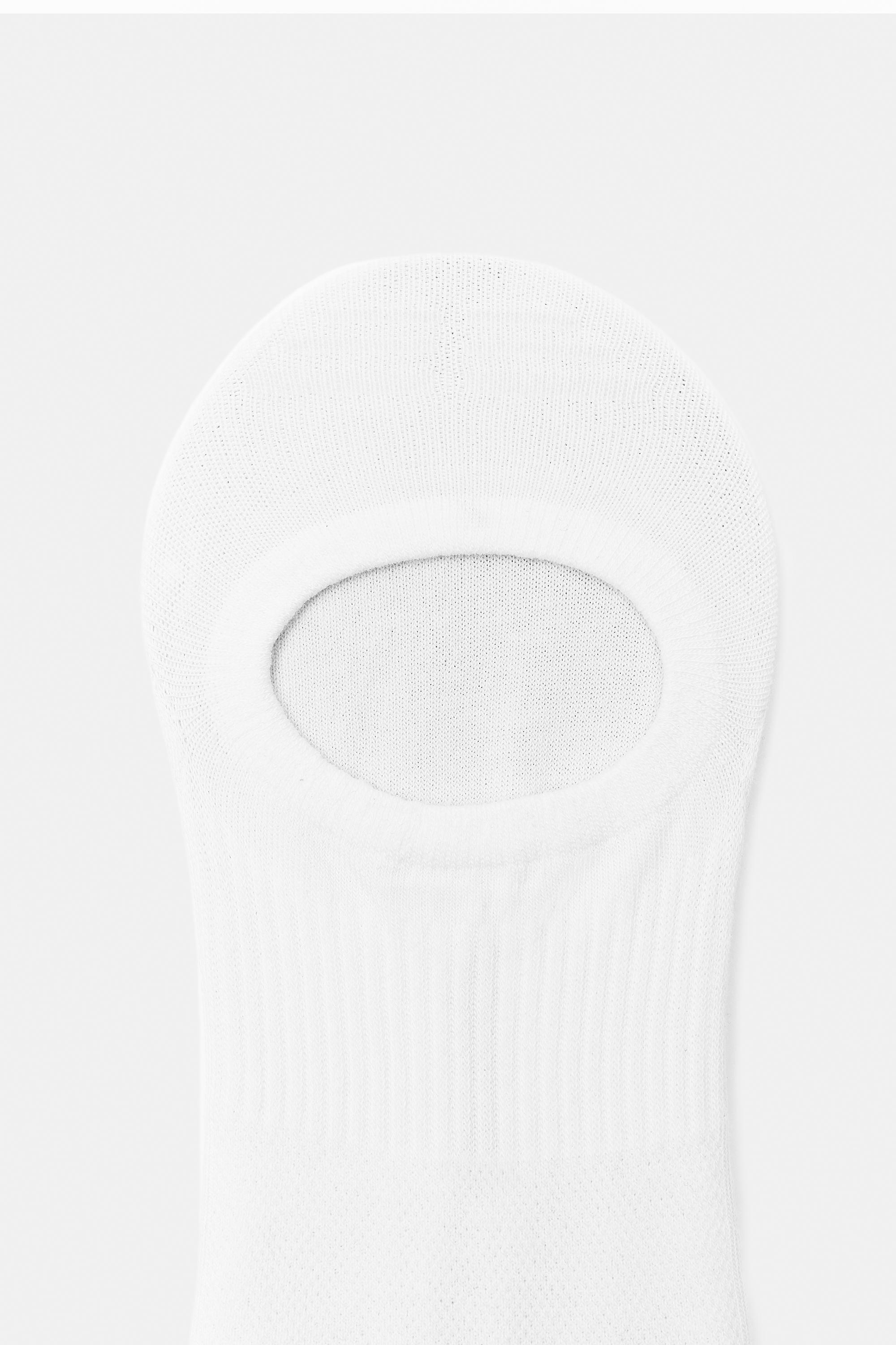 Pack of 4 invisible ankle socks — White (alternate view)