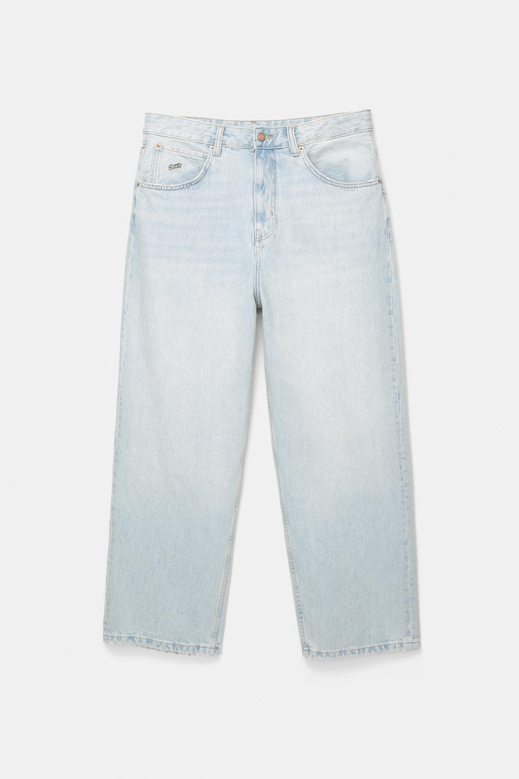 Relaxed fit baggy jeans — Pale indigo