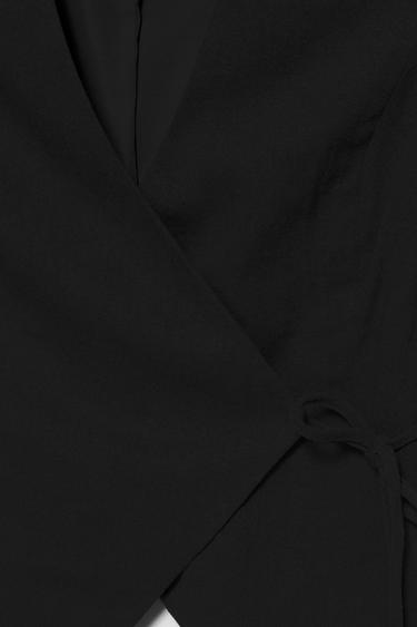 Rustic linen-blend waistcoat — Black 8