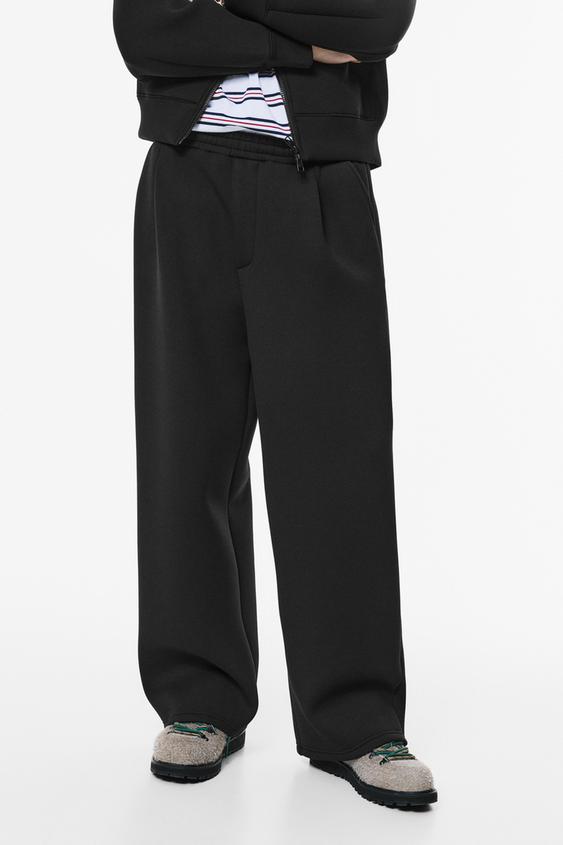 WZIKAI Baggy Joggingbroek Voor Heren - Wijde Pijpen, Elastische Taille Met Trekkoord, Casual Streetwear Voor Dagelijks Comfort