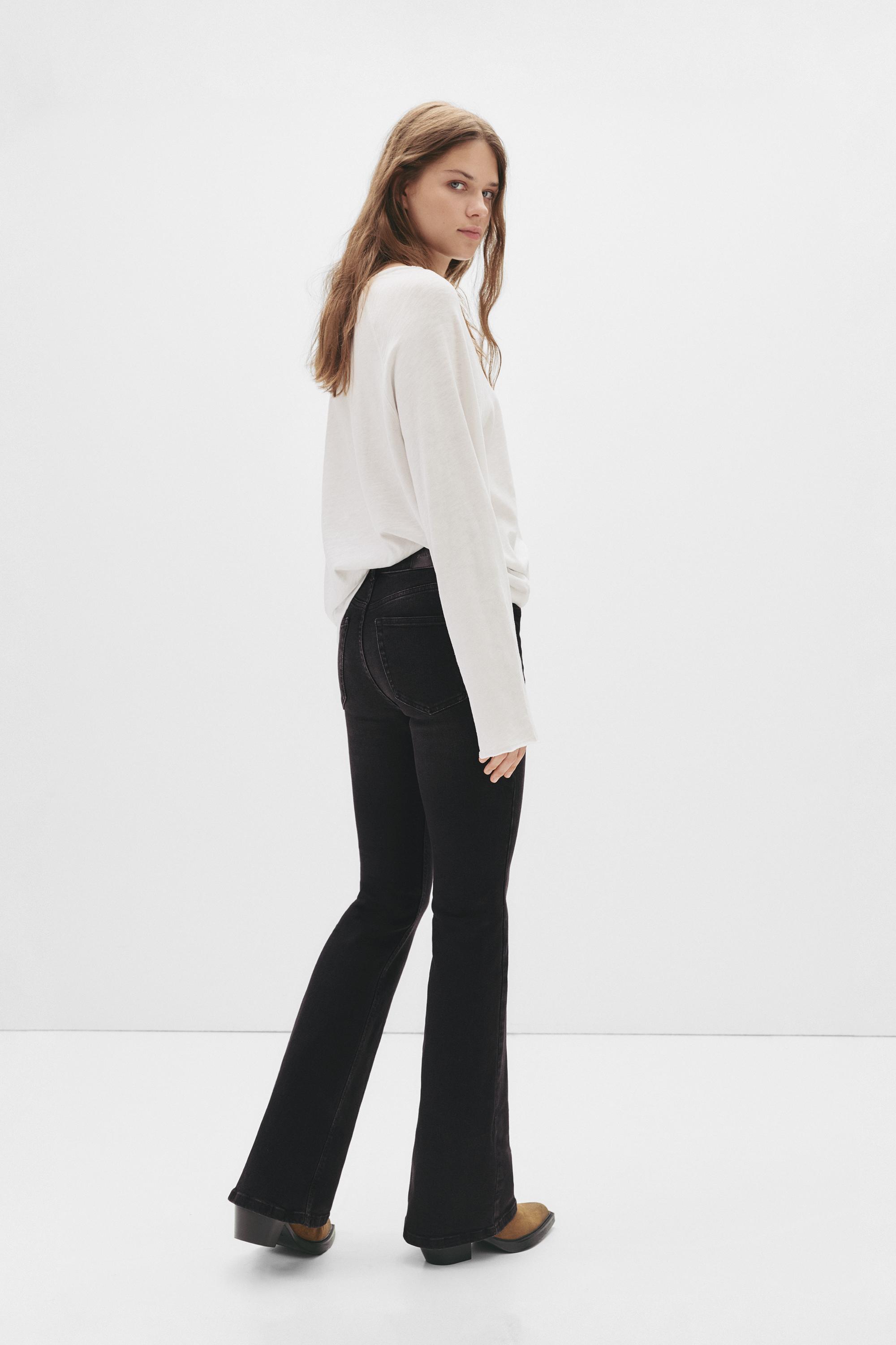 Yüksek bel çan paça jean - Görsel 22