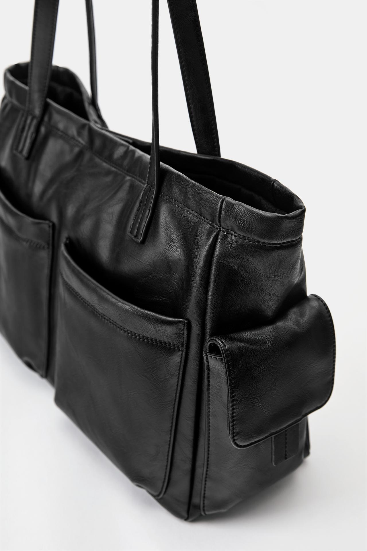 Multipocket tote bag — Black