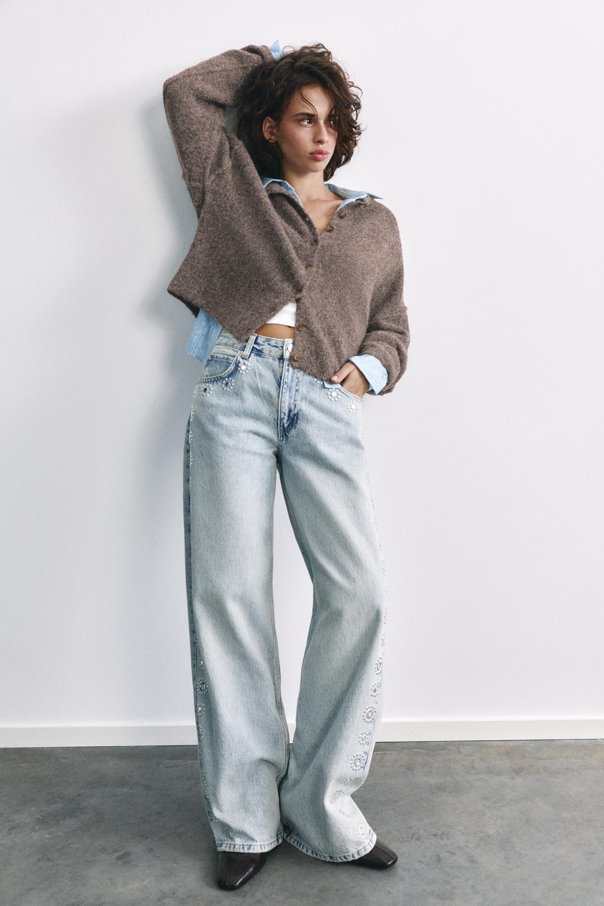Soft knit cardigan — Brown