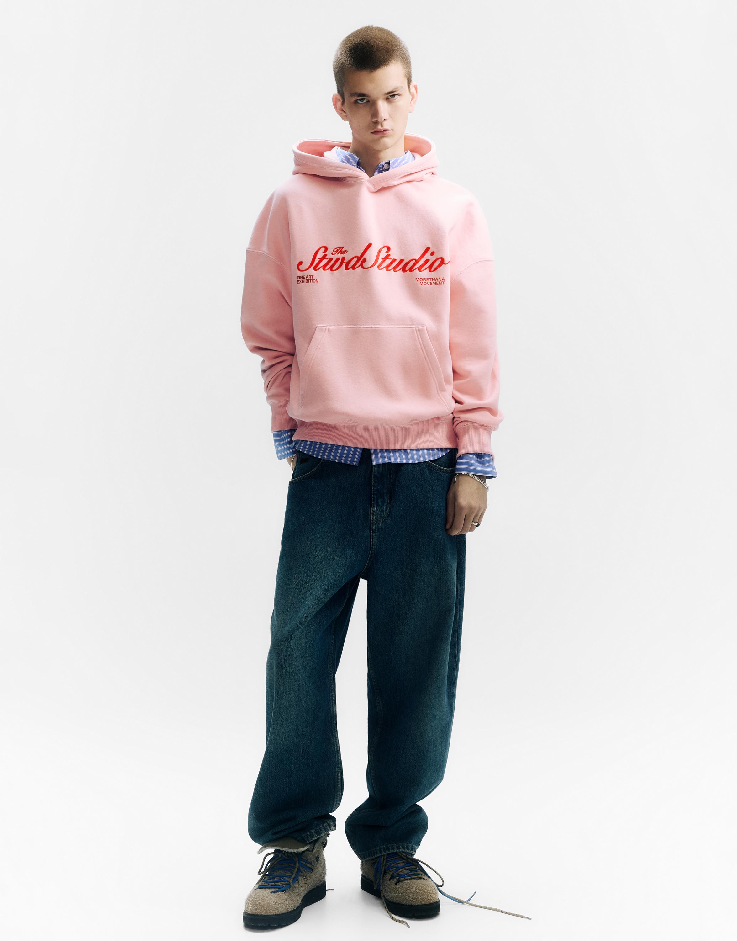 STWD Studio kapüşonlu sweatshirt - Görsel 8
