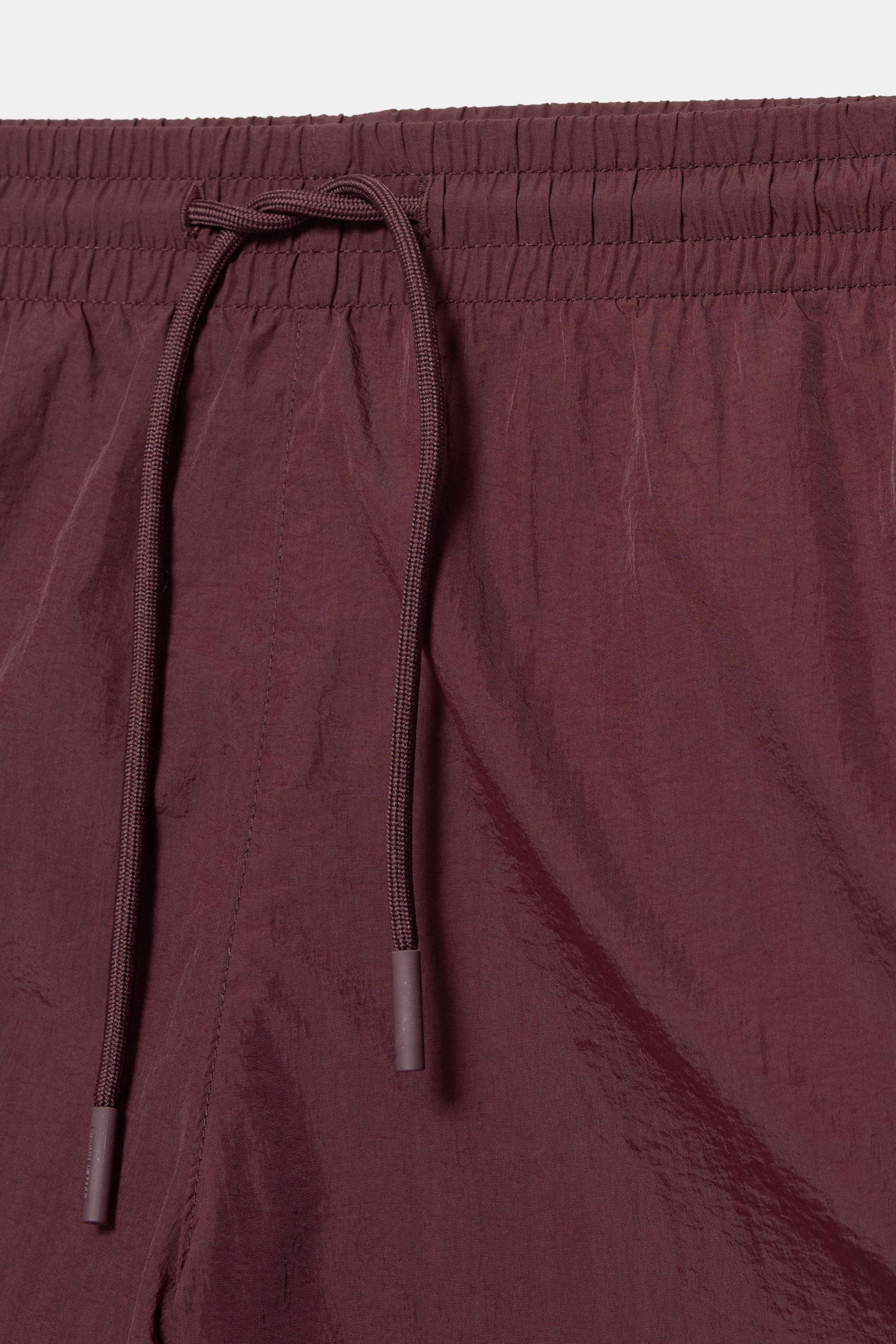 Contrast panel swimming trunks — Brown