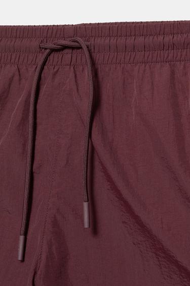 Contrast panel swimming trunks — Brown 4