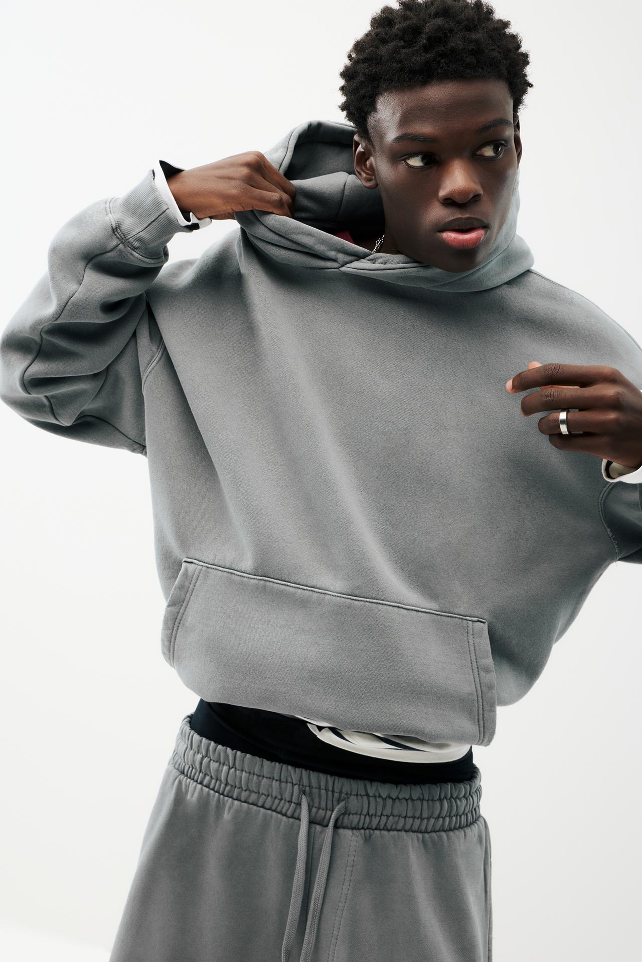 Washed STWD hood — Grey