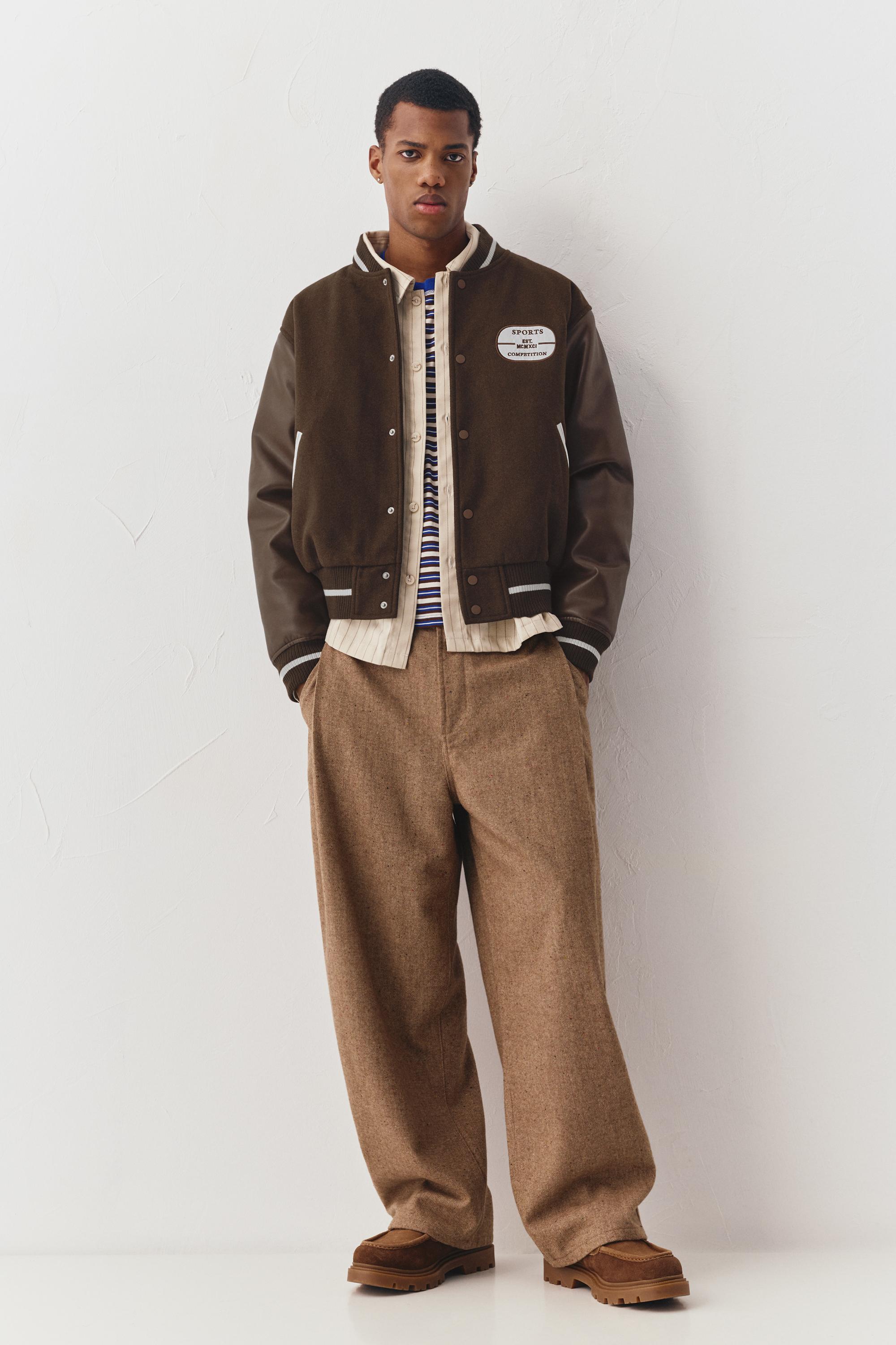 Kahverengi bomber ceket - Görsel 7