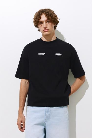 Oversize graphic T-shirt — Black 1