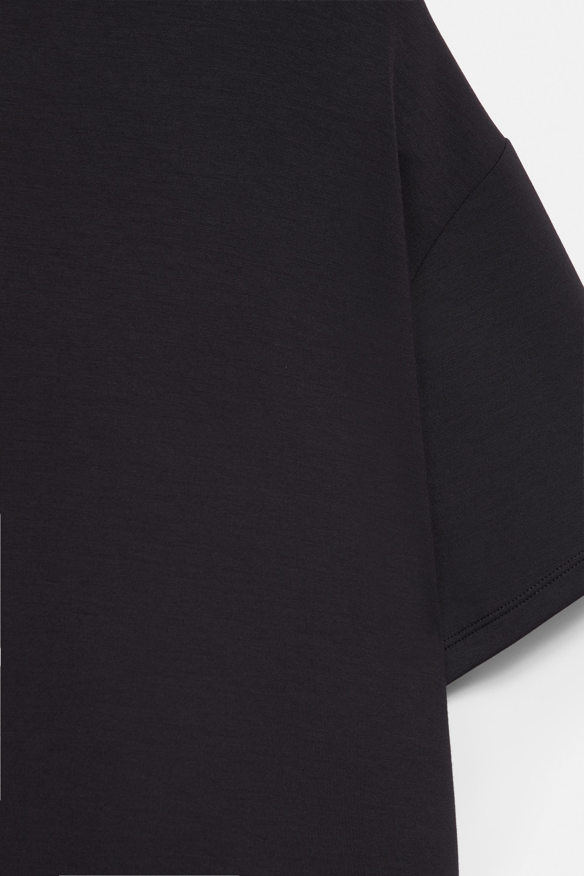Oversize modal T-shirt — Black