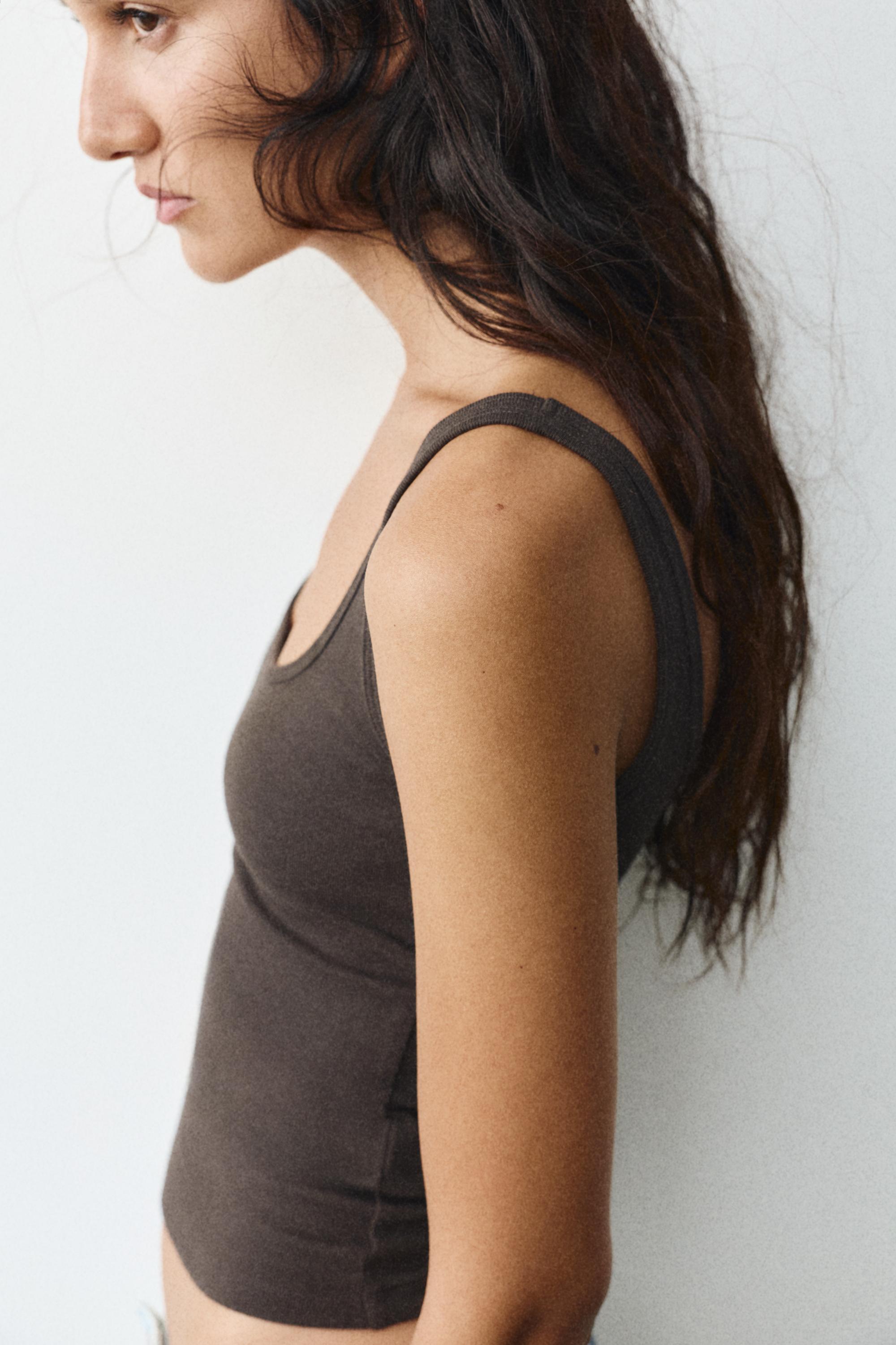 Modal tank top — Brown
