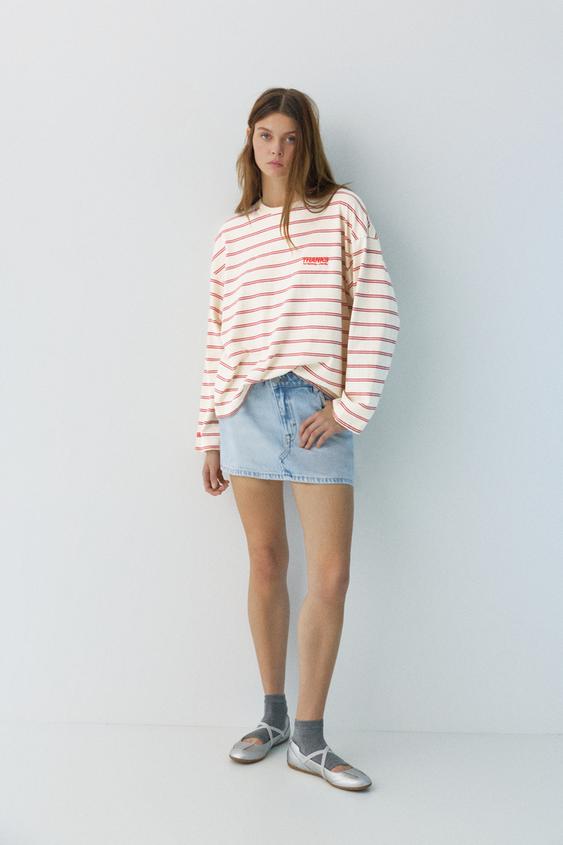 Colorblock Shirt met lange mouwen Sweatshirt Dames Ronde hals Gestreepte Truien Tops Dames Casual Patchwork Blouse T-shirt Tops Dames Color Block Lace Triple Hoodies Gestreepte Truien Lange mouw