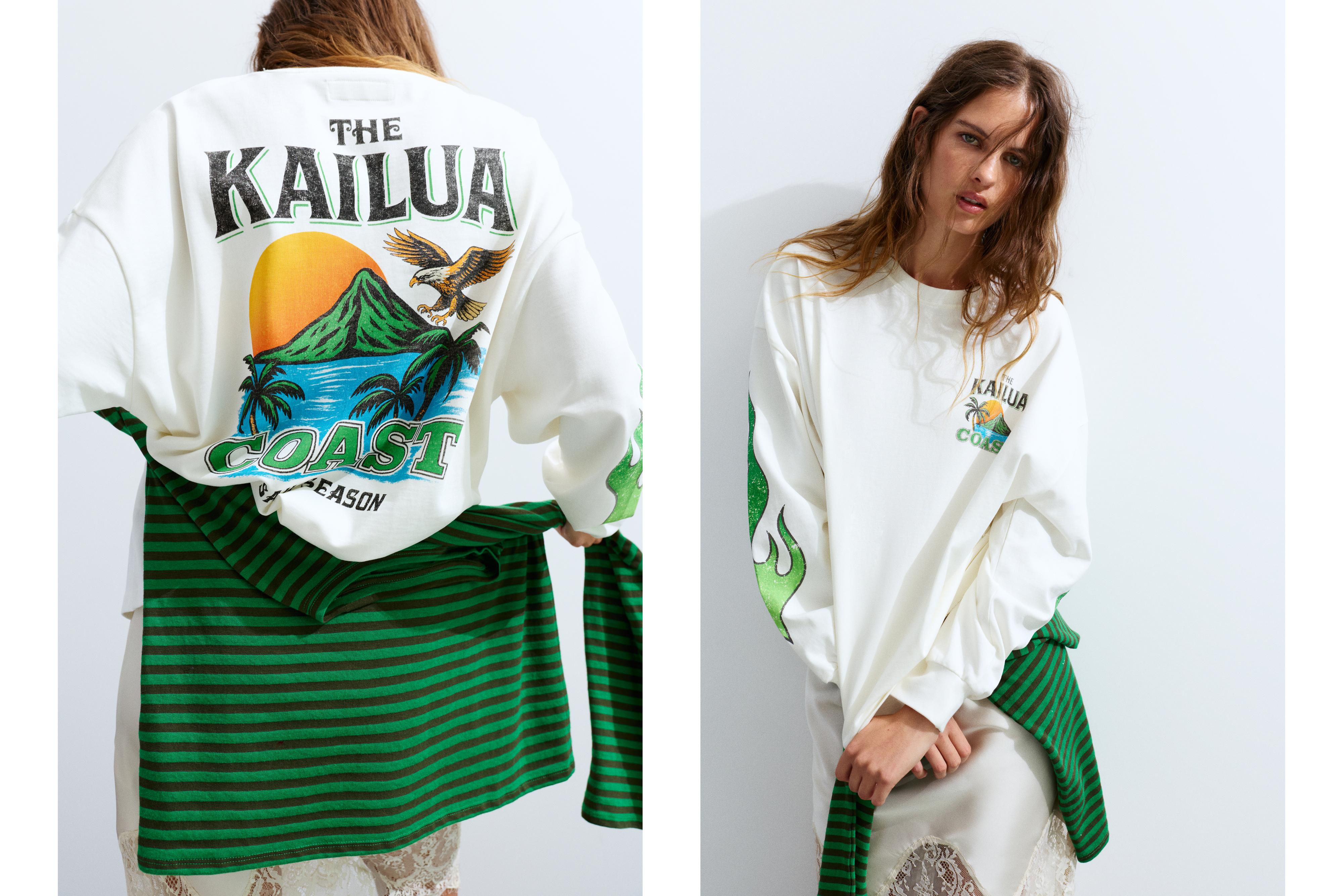 Kailua grafik tişört - Görsel 16