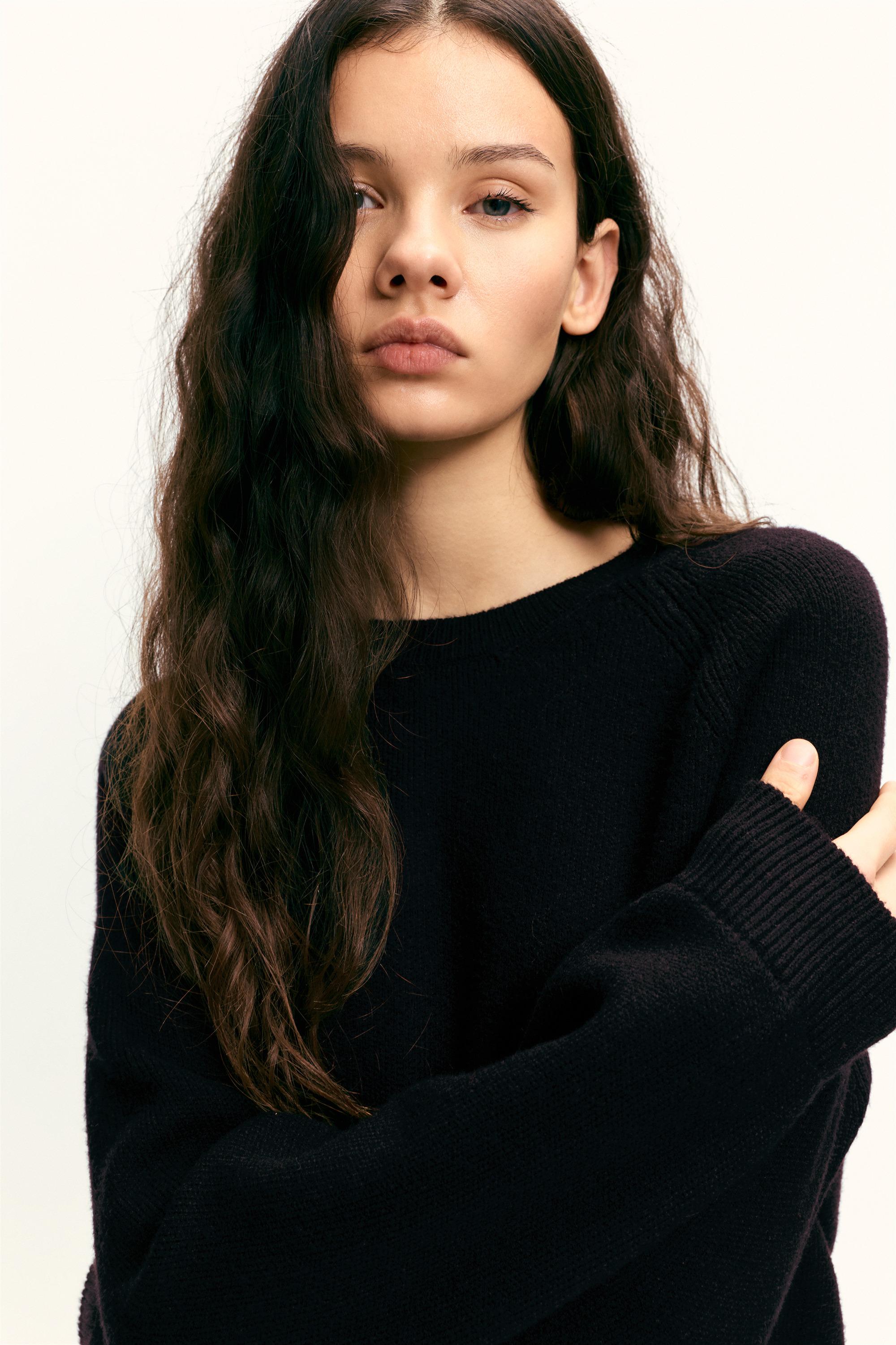 Oversize bisiklet yaka kazak - Görsel 11