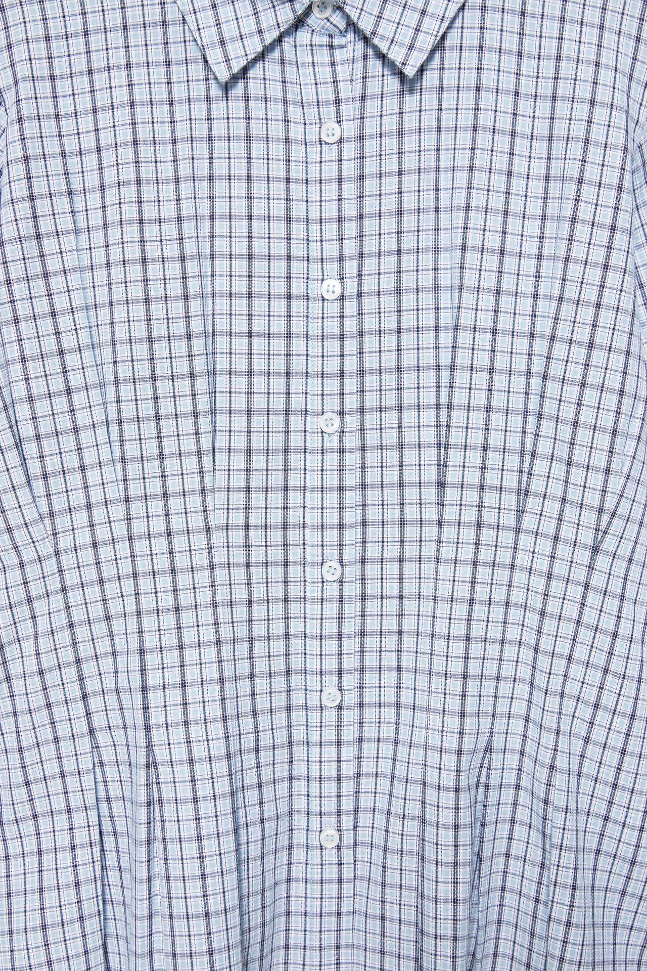 Plaid fitted shirt — Grey/Blue