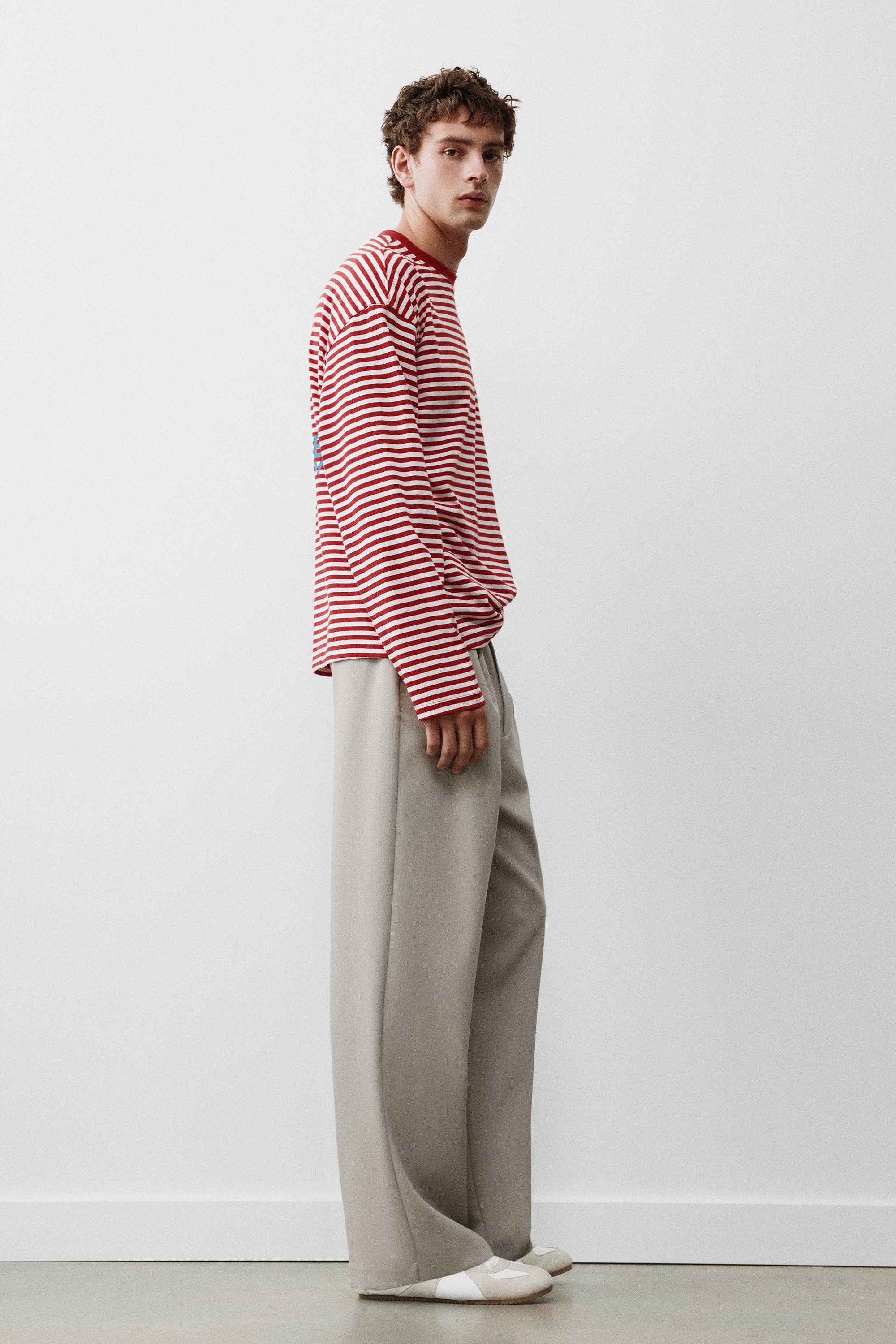 Tailored darted trousers — Stone