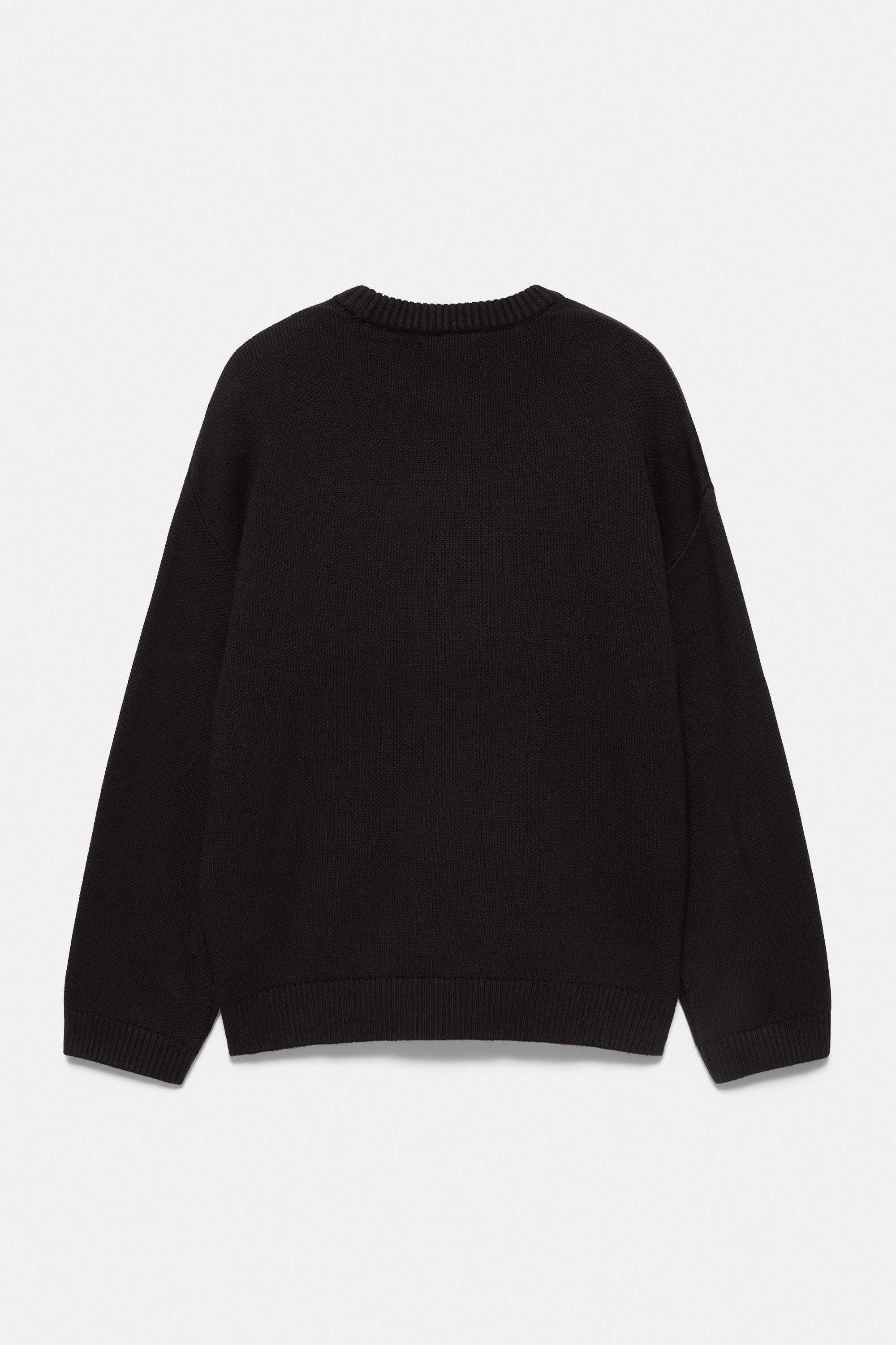 STWD graphic jumper — Black
