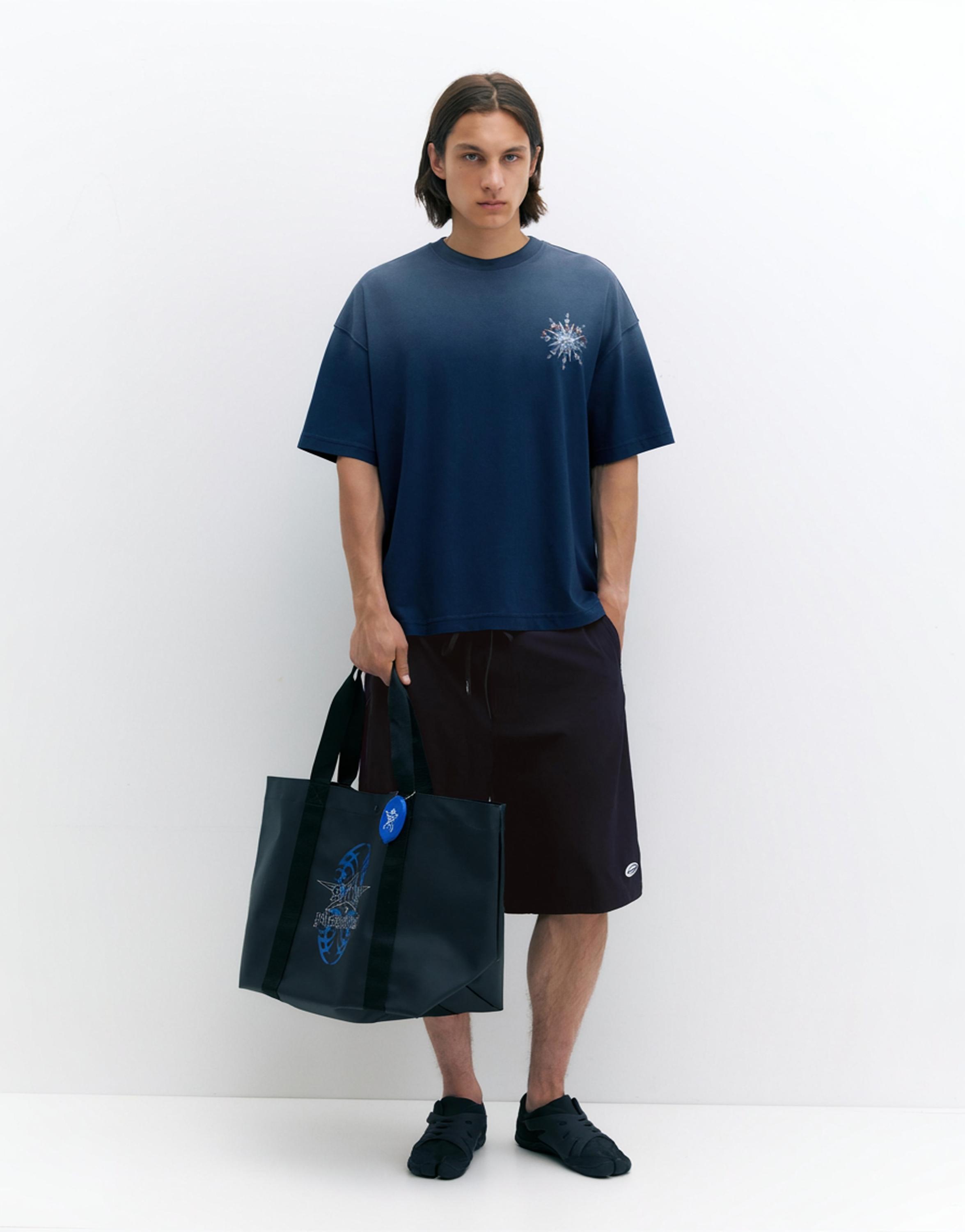 Pleasures x STWD boxy T-shirt — Dark blue