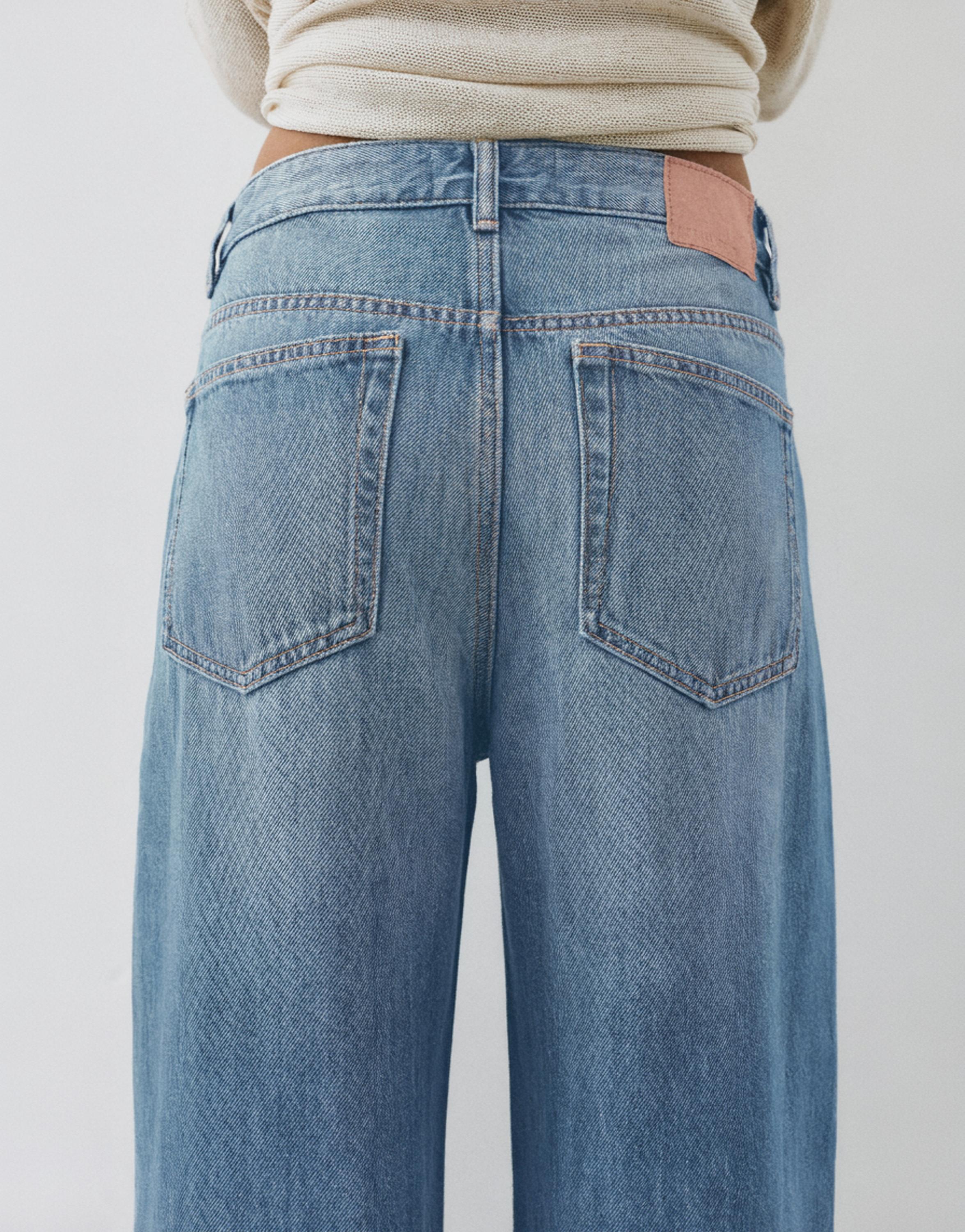 Oversize baggy jeans — Green blue