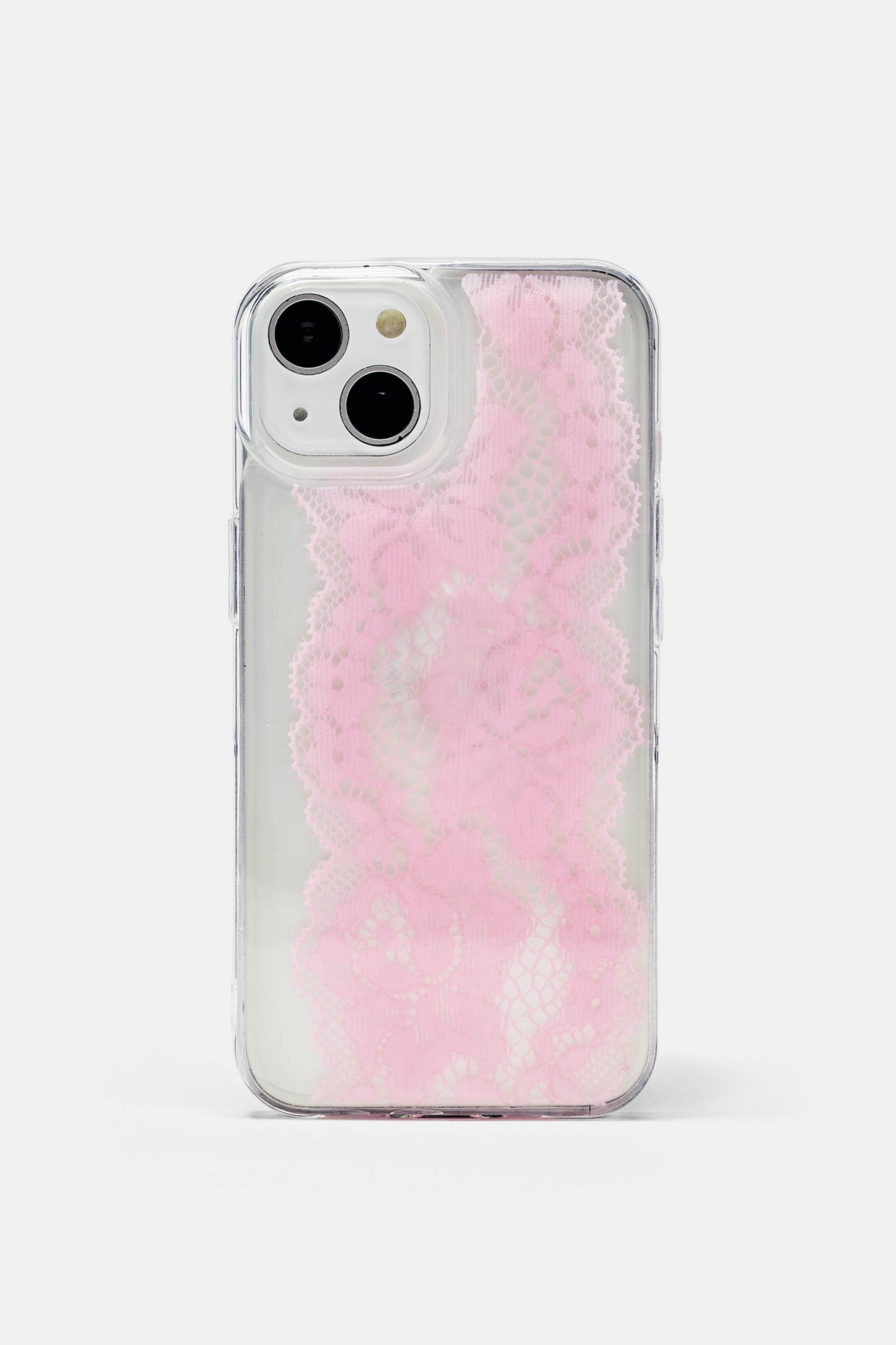 Lace iPhone case — Pink