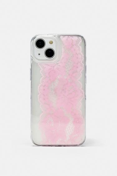 Lace iPhone case — Pink 1