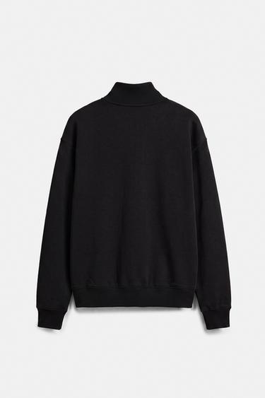 Quarter-zip sweatshirt — Black 7