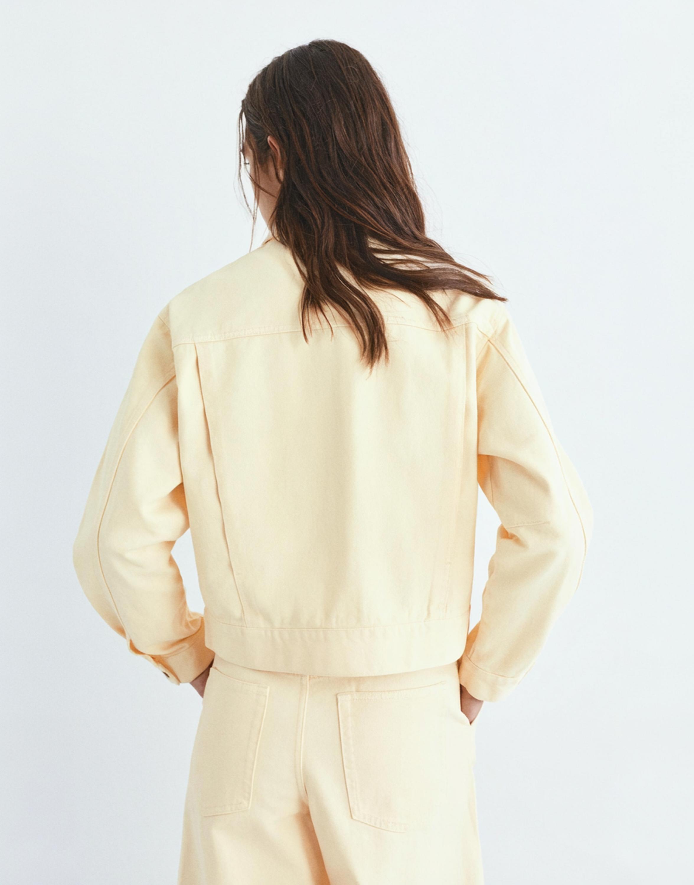 Sarı utility ceket - Görsel 3