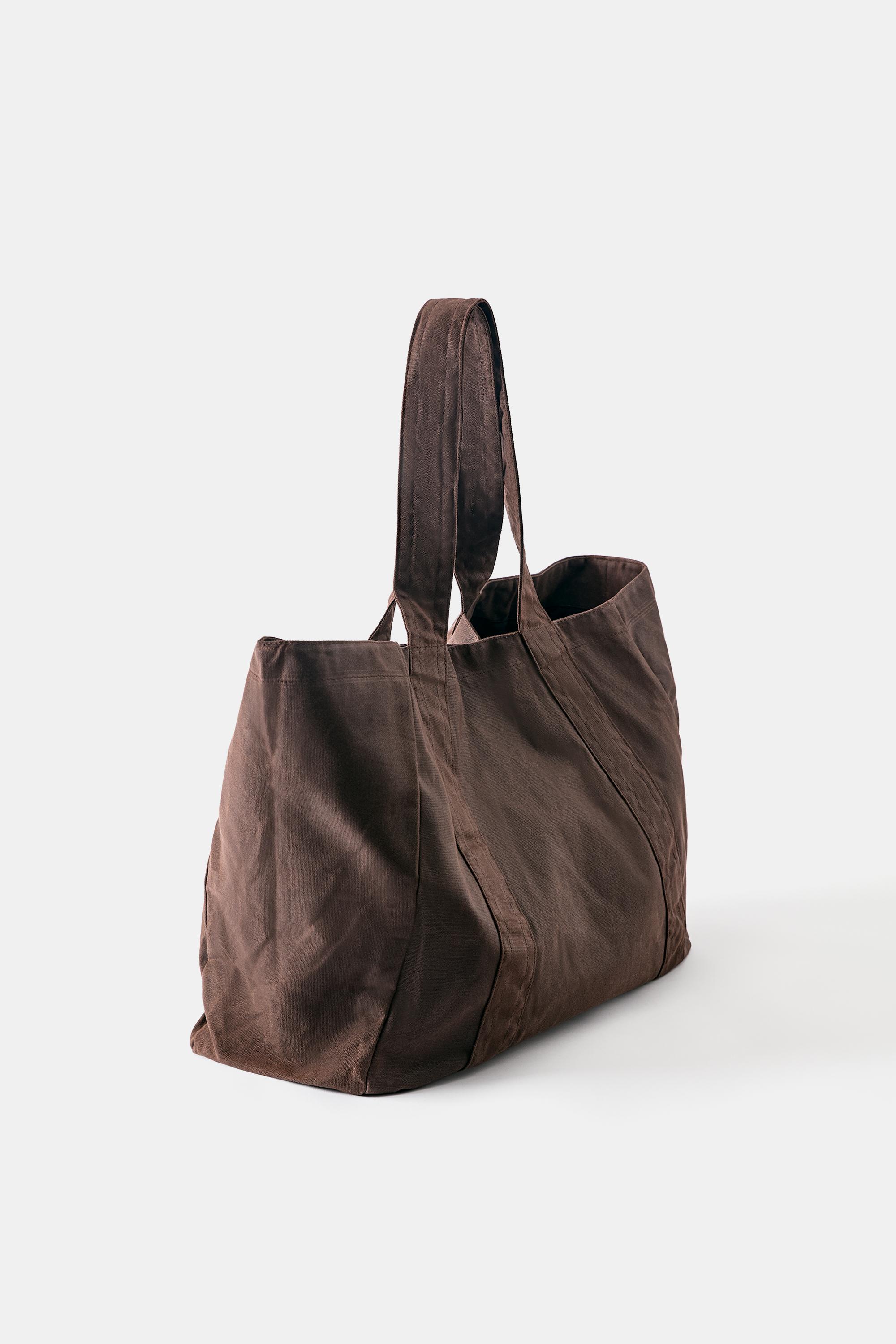 Canvas tote bag — Brown
