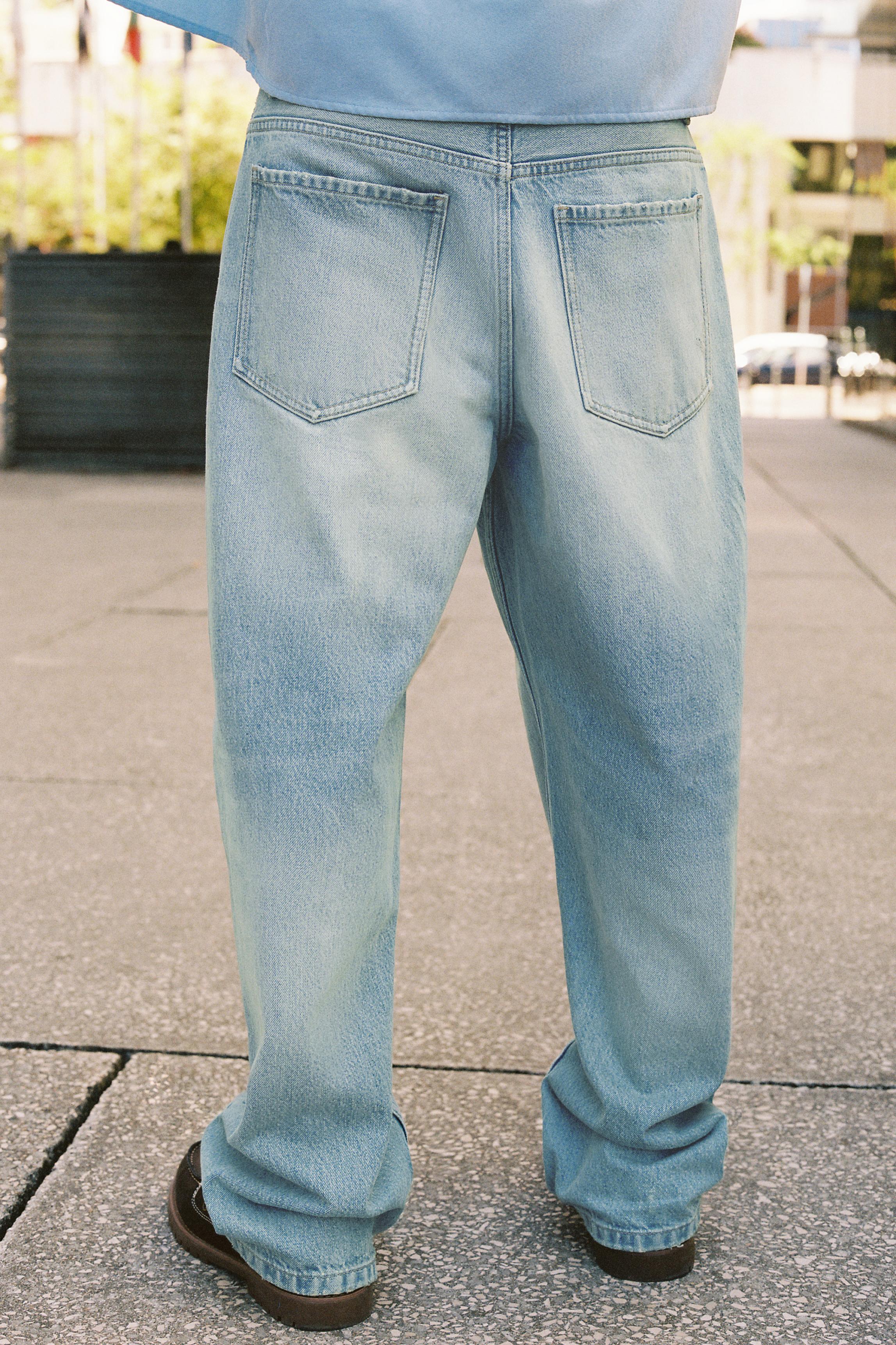 Balloon-fit baggy jeans — Pale indigo