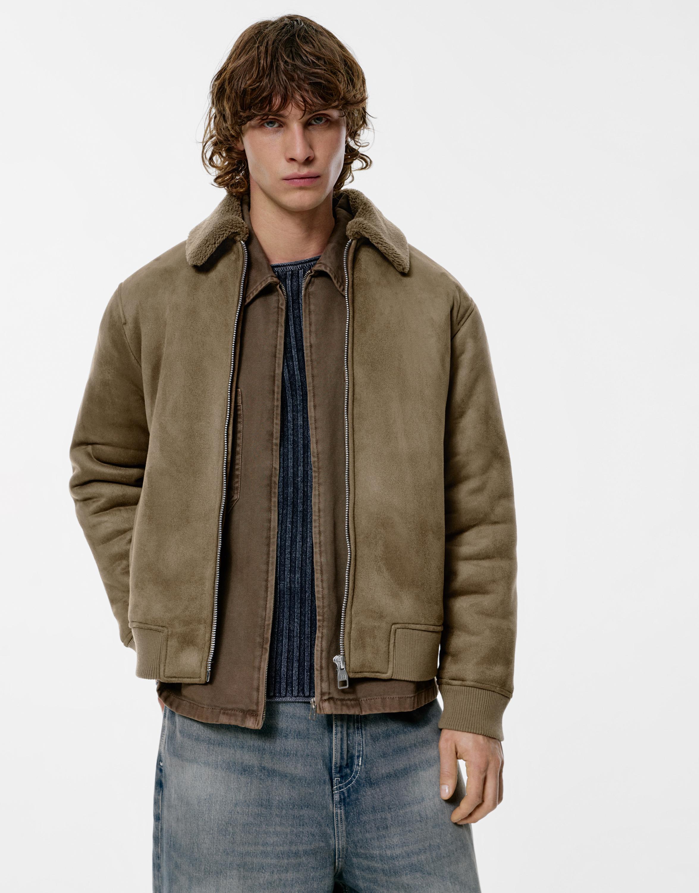 Combined double-faced jacket — Caramel