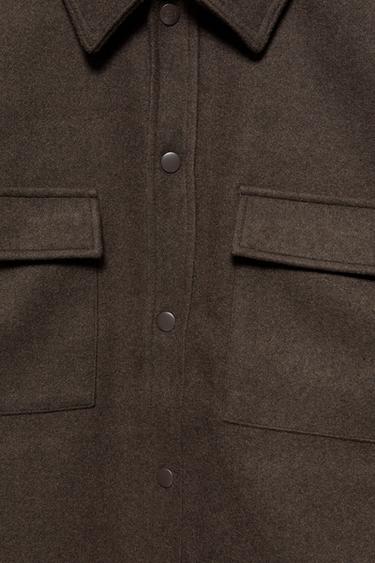 Long sleeve overshirt — Chocolate 8