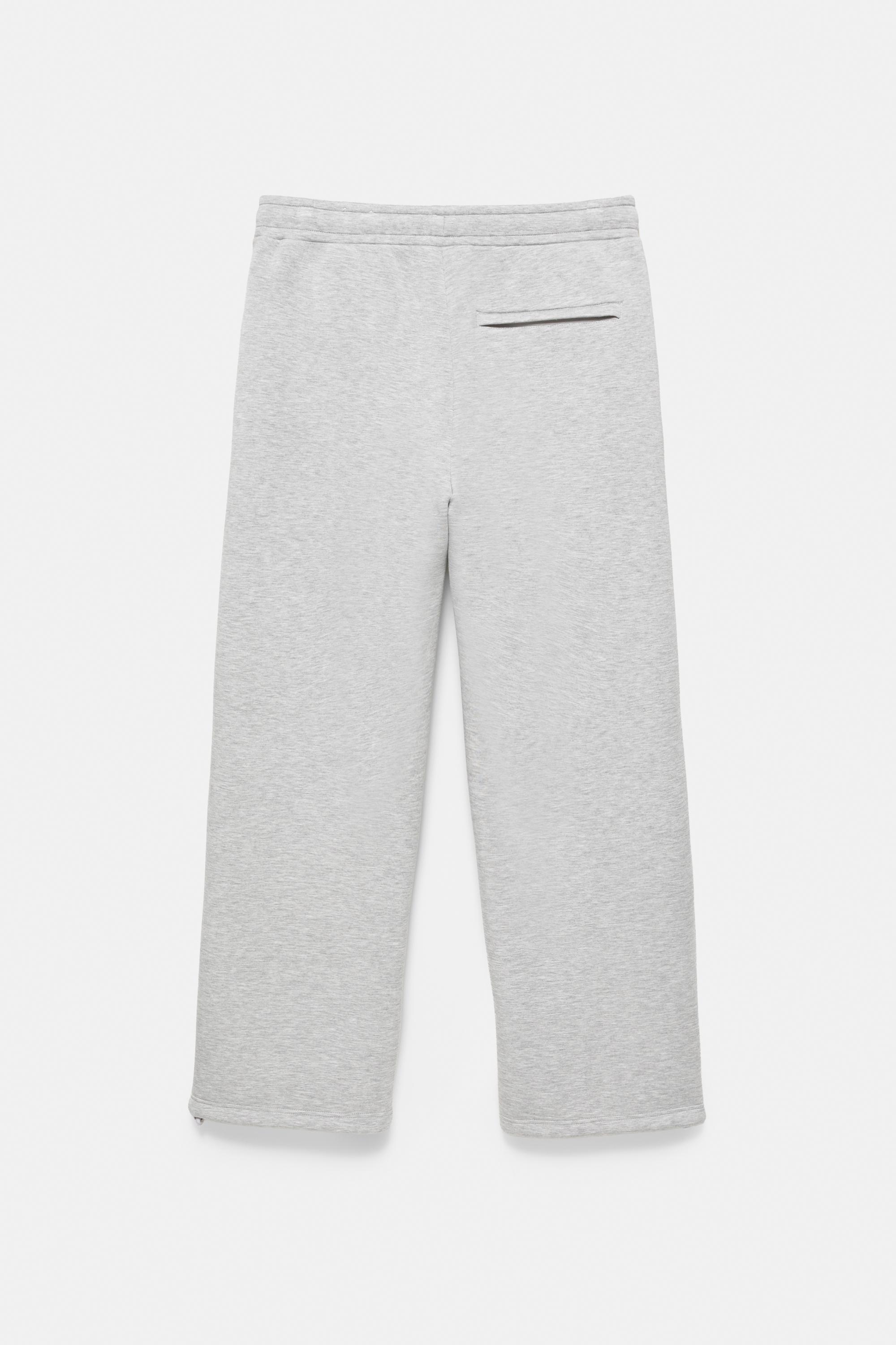 Interlock jogging pants — Grey marl