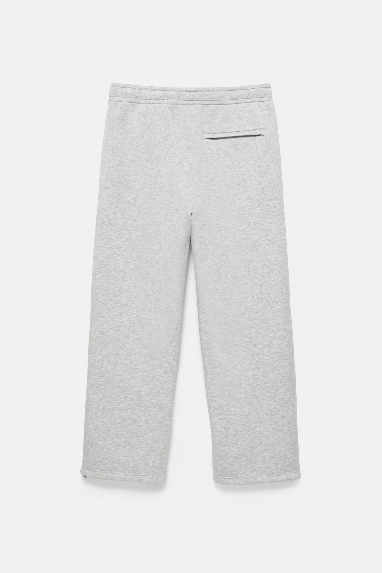 Interlock jogging pants — Grey marl