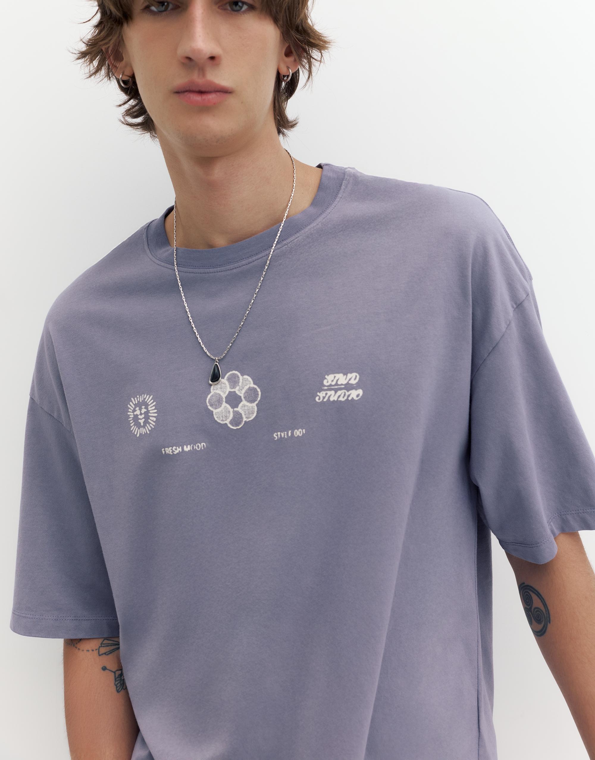 STWD graphic T-shirt — Anthracite grey