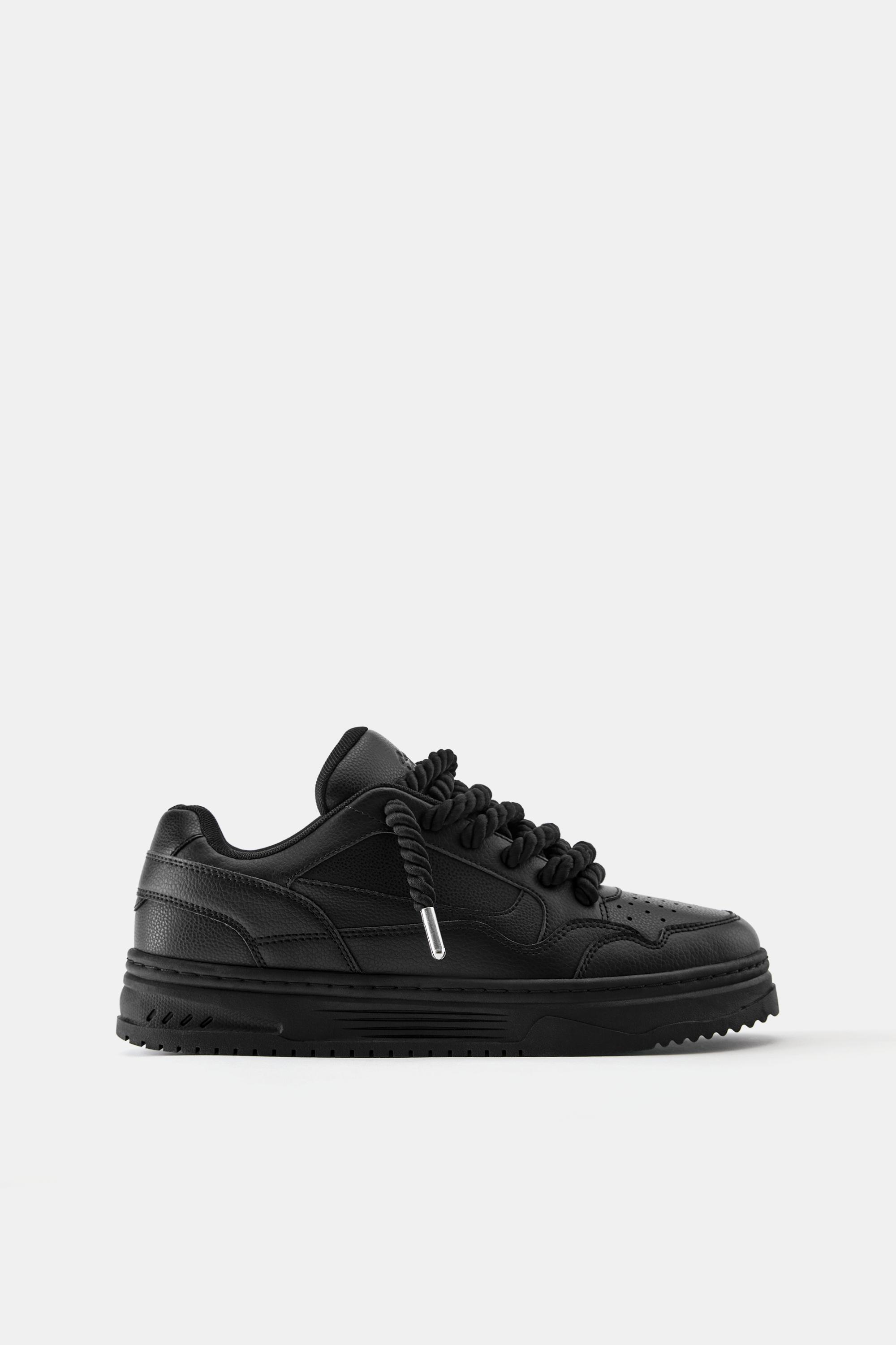 STWD lace-up trainers — Black