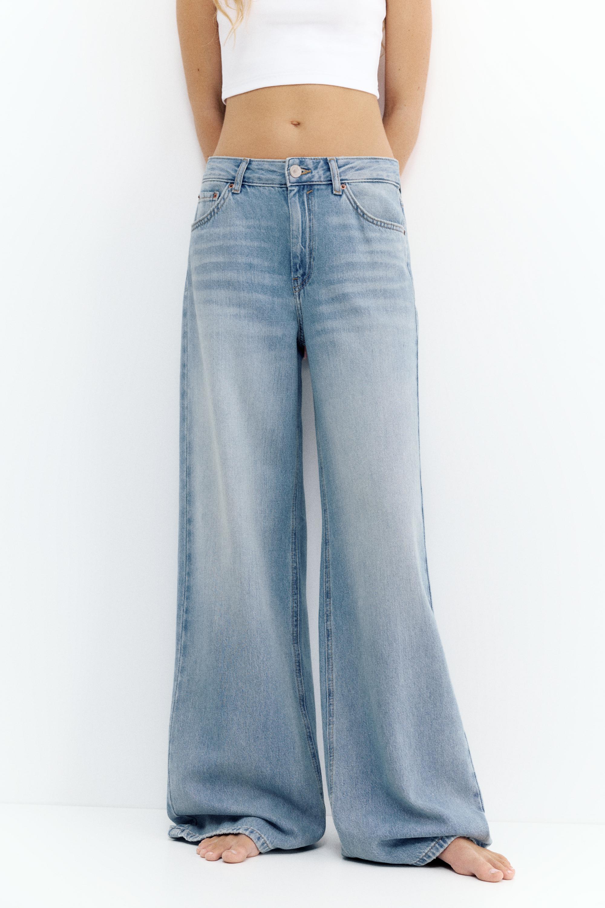 Oversize baggy jeans — Medium blue
