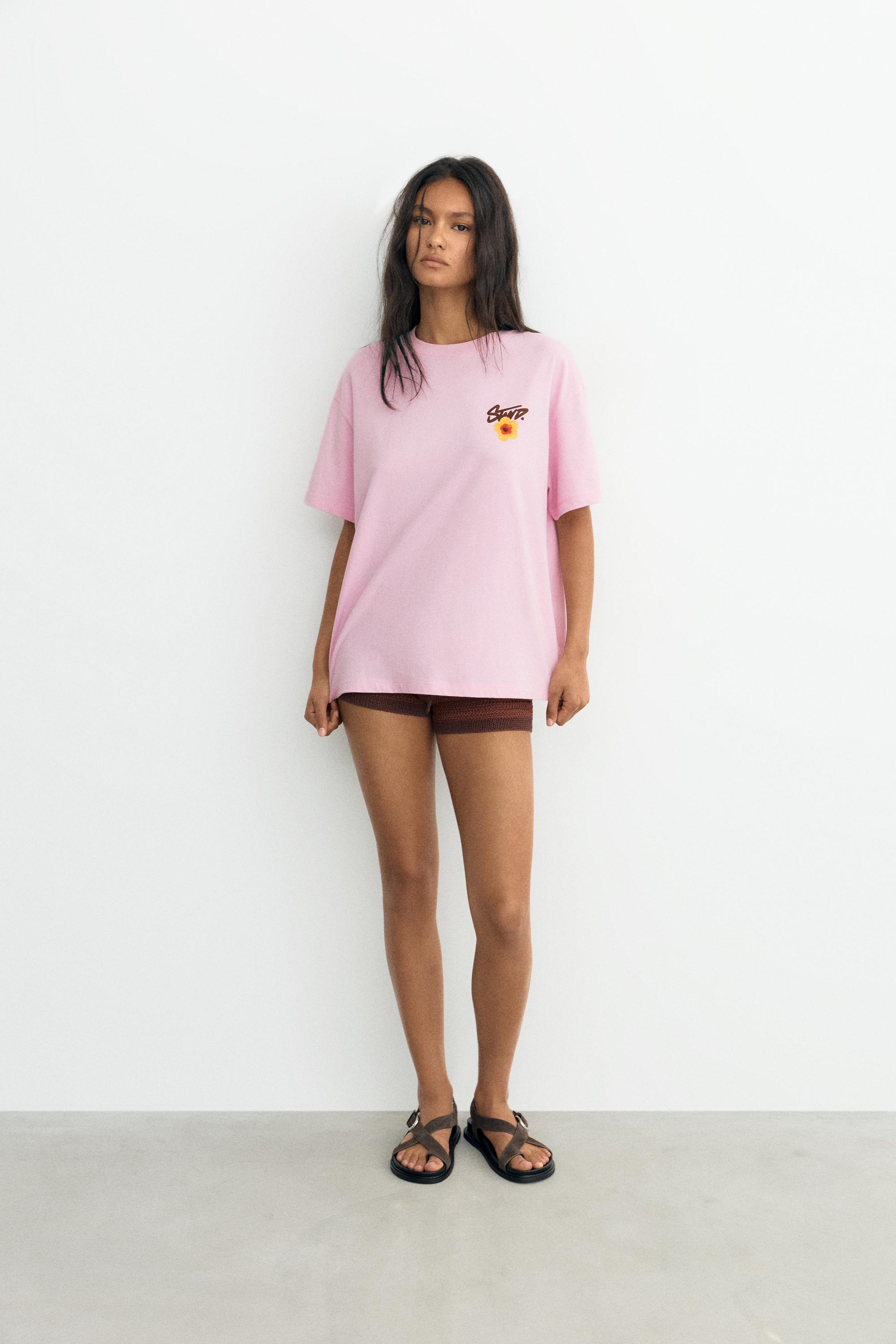 STWD flower T-shirt — Pink