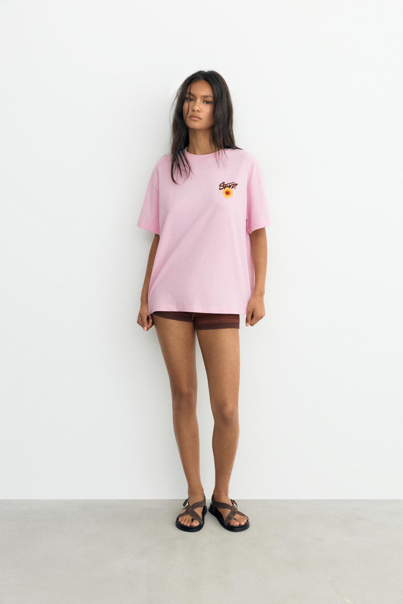 STWD flower T-shirt — Pink