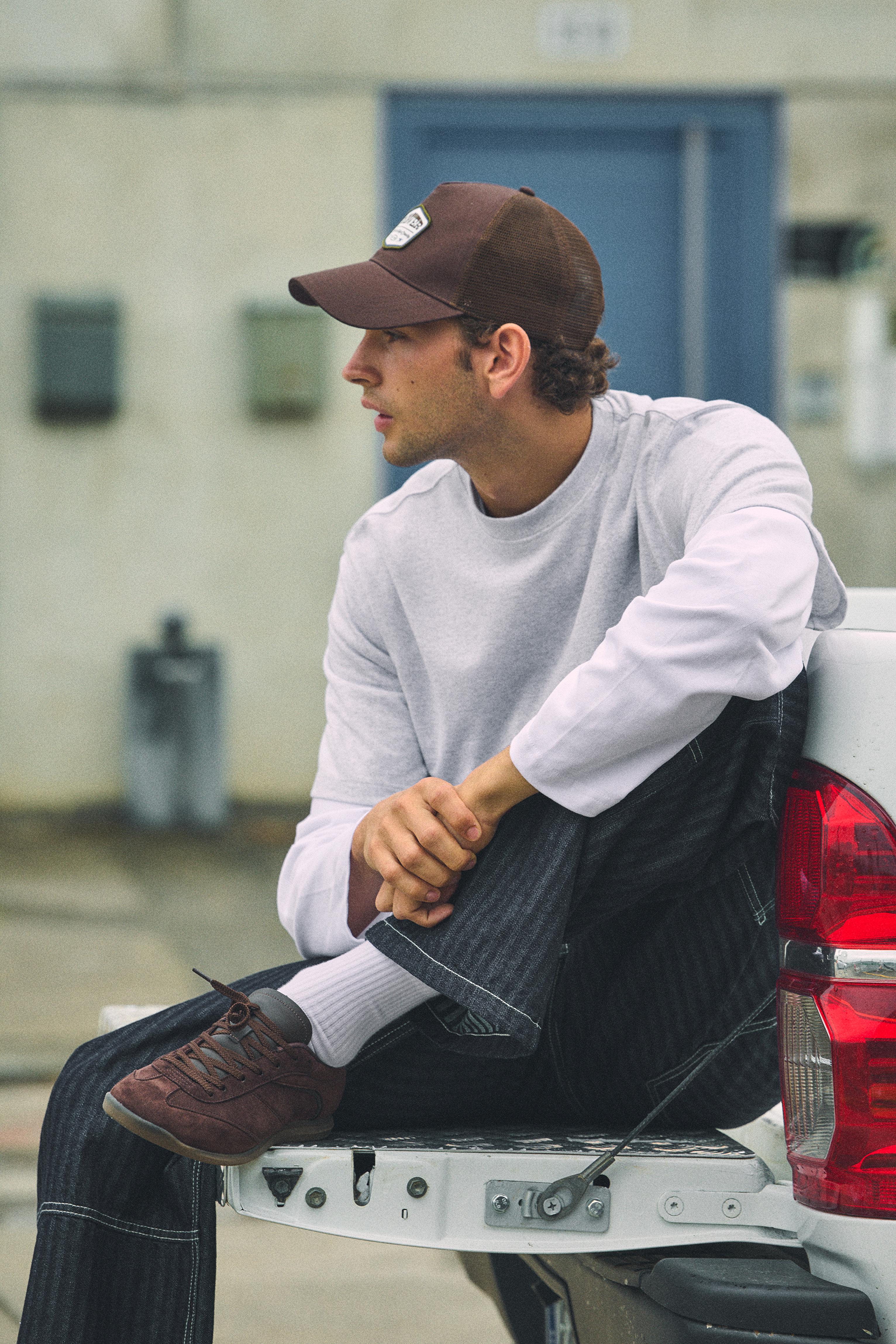 Slim trainers — Brown