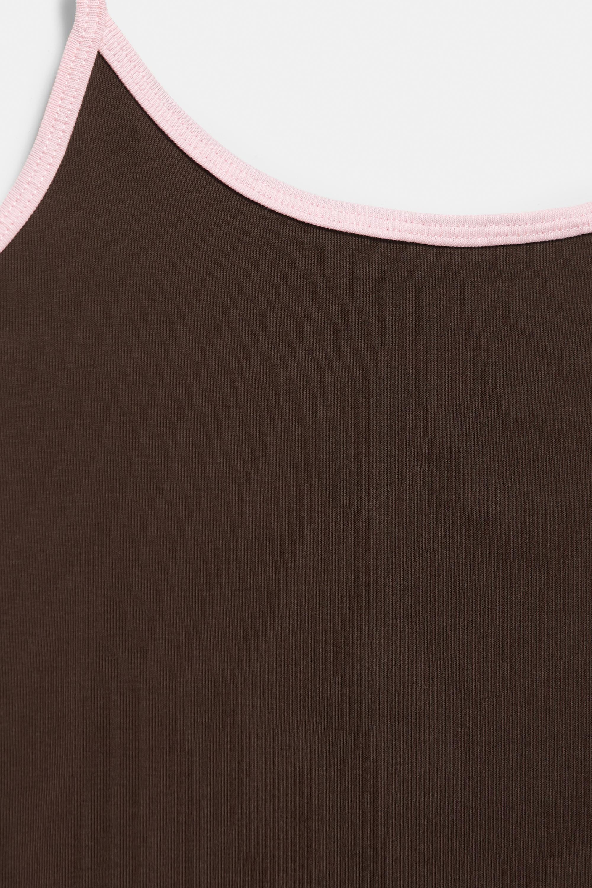 Thin strap top — Brown