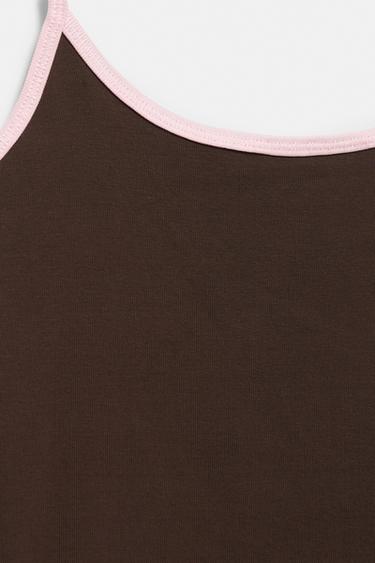 Thin strap top — Brown 8