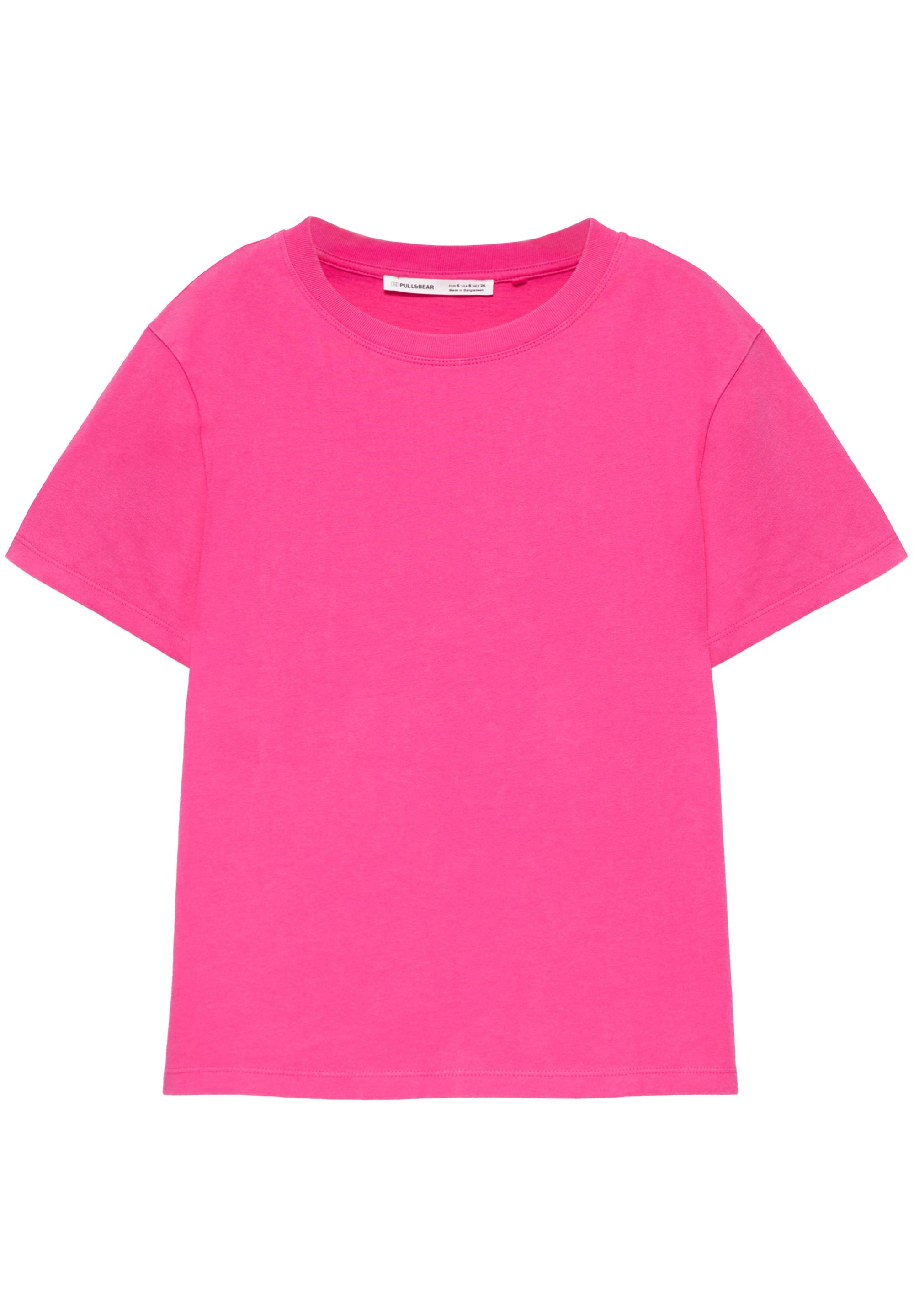 Short sleeve T-shirt 100% cotton — Fuchsia